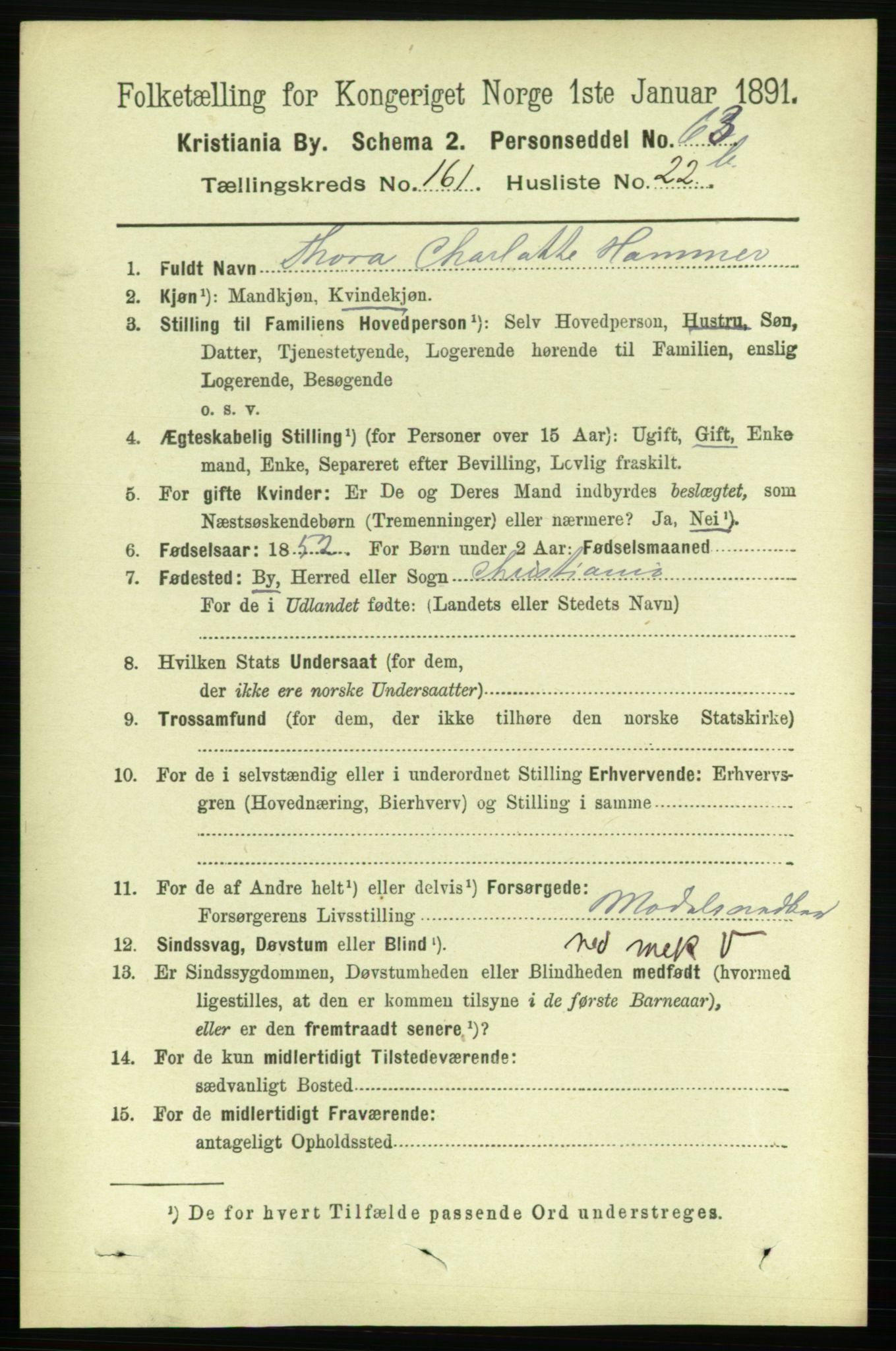 RA, 1891 census for 0301 Kristiania, 1891, p. 92363