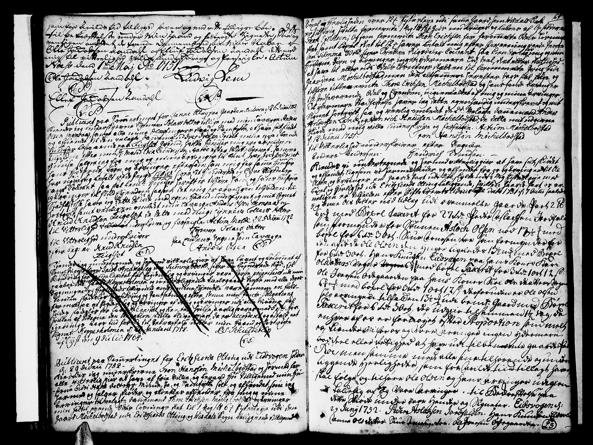 Romsdal sorenskriveri, SAT/A-4149/1/2/2C/L0003: Mortgage book no. 3, 1747-1767, p. 64