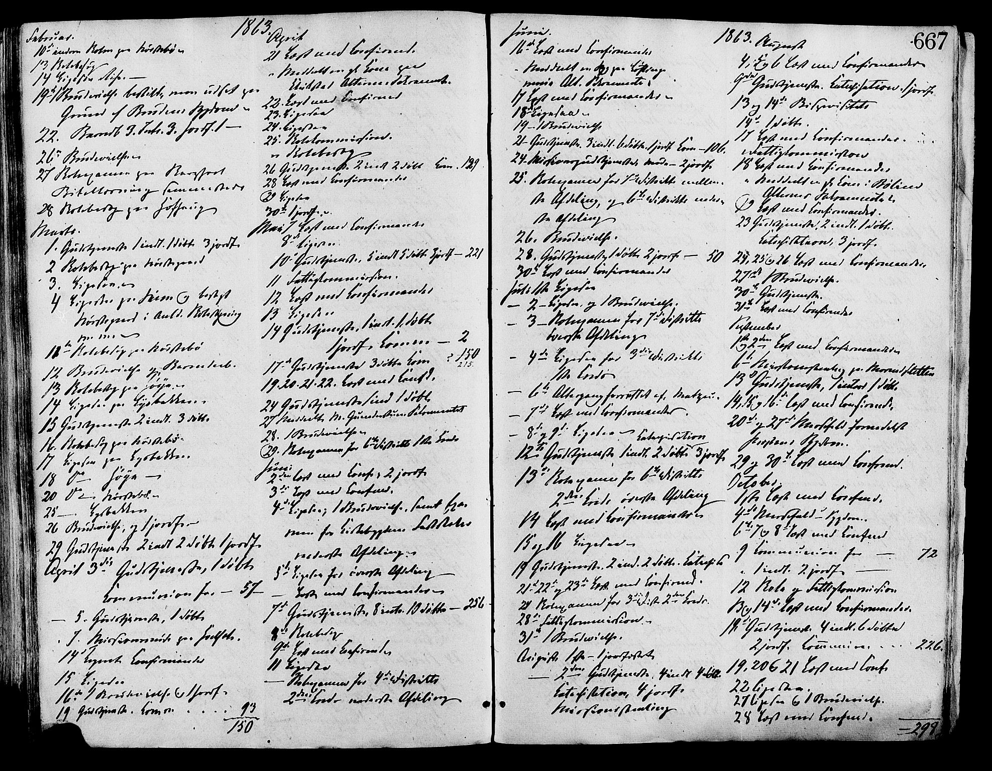 Lesja prestekontor, AV/SAH-PREST-068/H/Ha/Haa/L0008: Parish register (official) no. 8, 1854-1880, p. 667