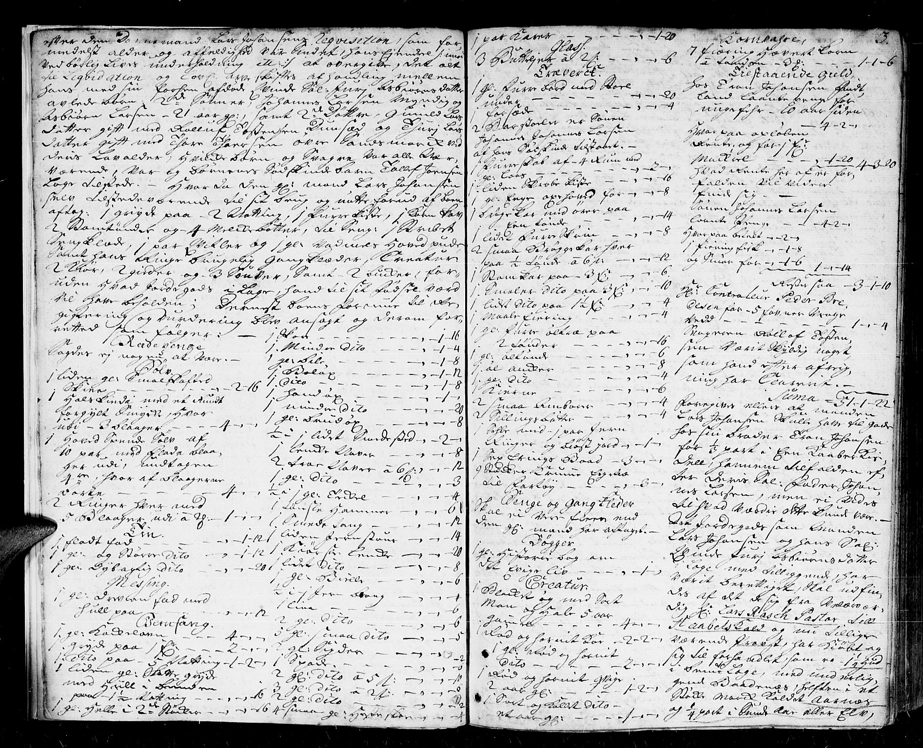 Lister sorenskriveri, AV/SAK-1221-0003/H/Hc/L0026: Skifteprotokoll nr 26a med register, 1739-1742, p. 2b-3a