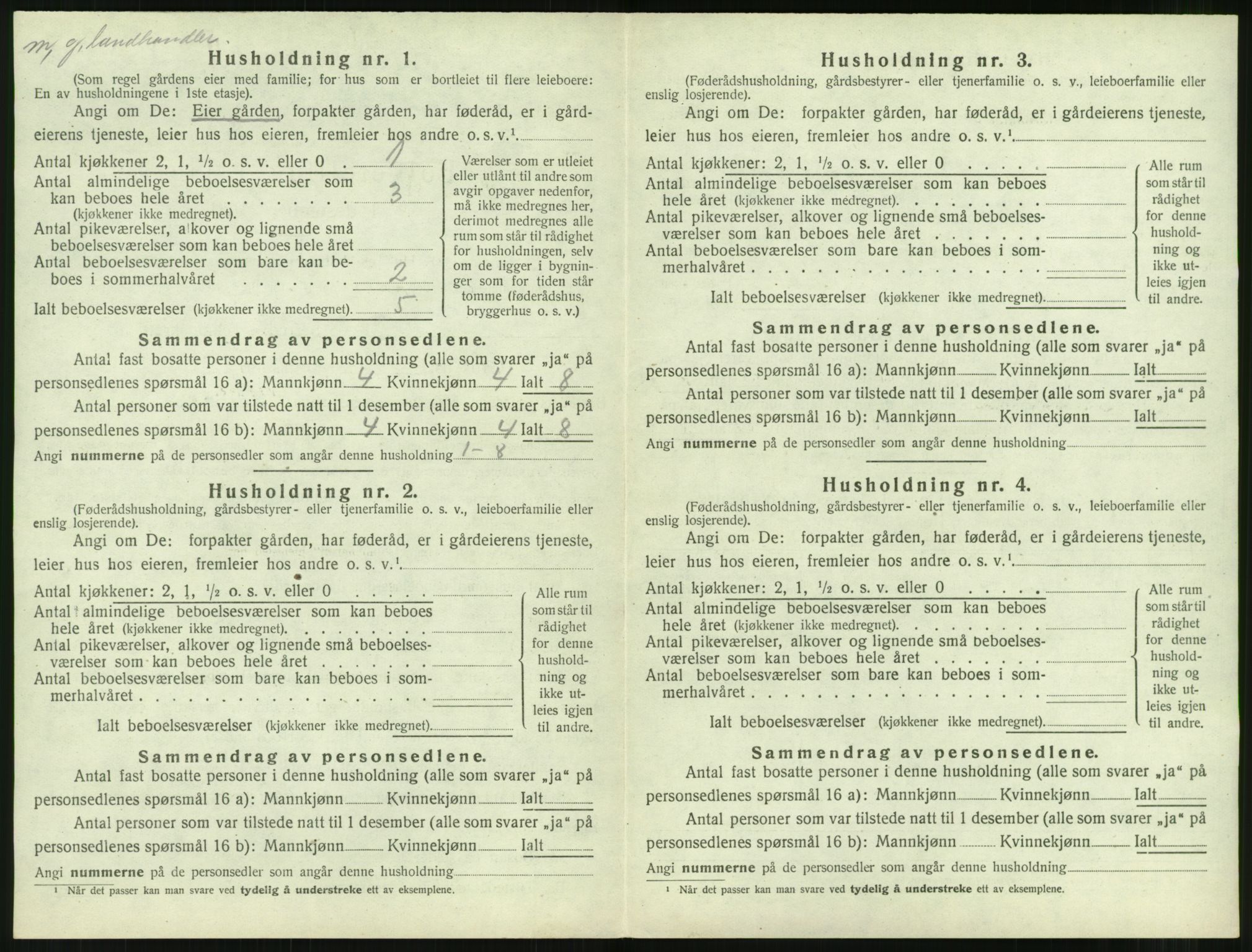 SAT, 1920 census for Aukra, 1920, p. 408