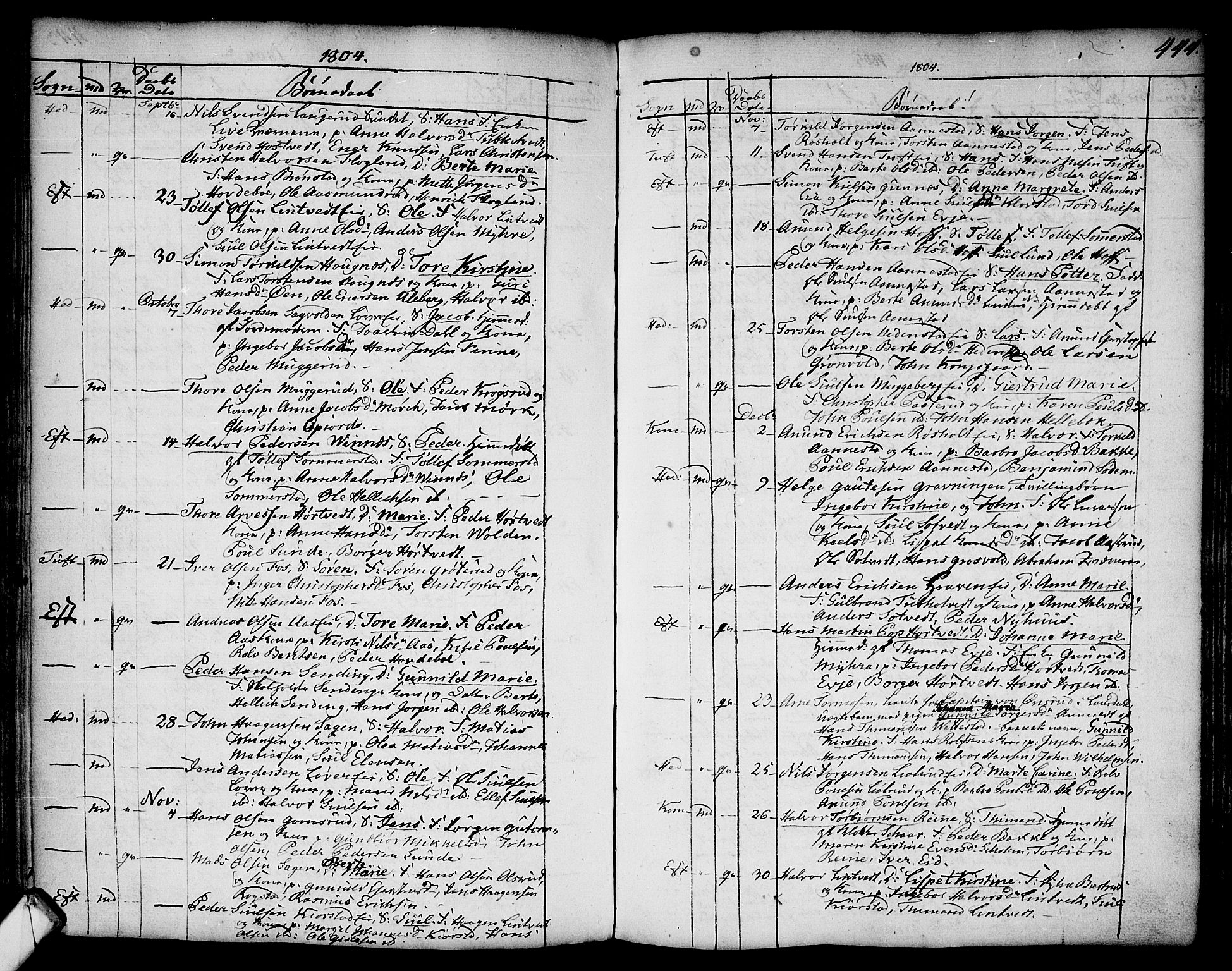 Sandsvær kirkebøker, AV/SAKO-A-244/F/Fa/L0002a: Parish register (official) no. I 2, 1725-1809, p. 444