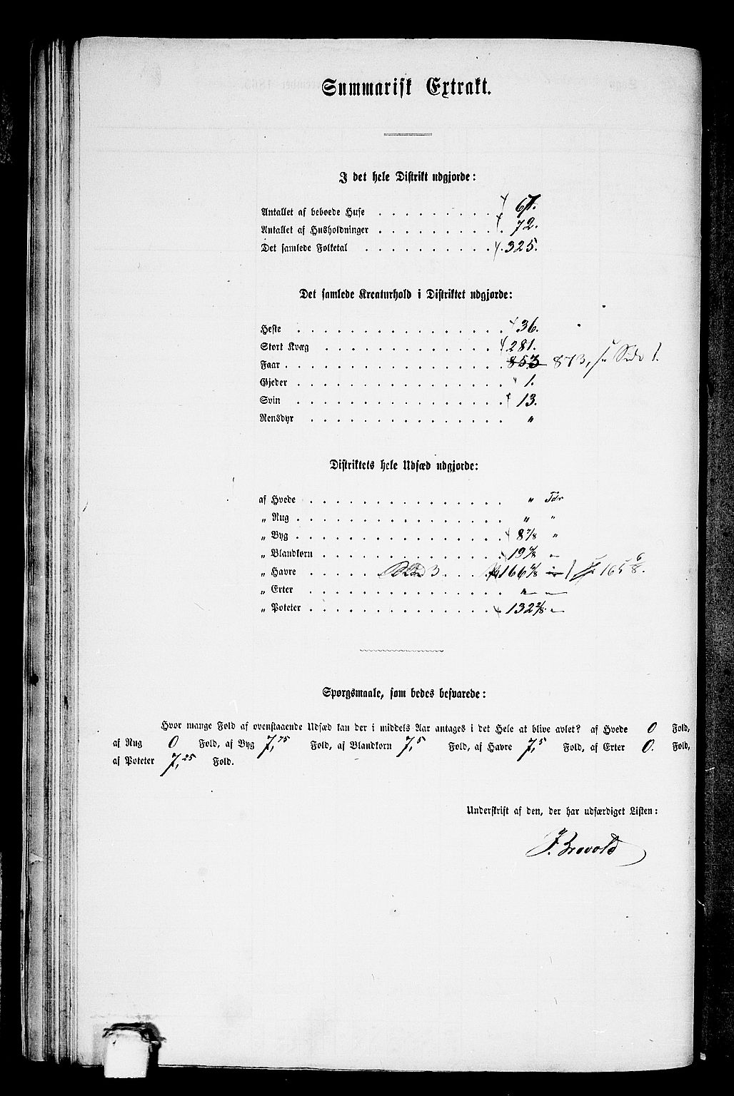 RA, 1865 census for Vestnes, 1865, p. 32