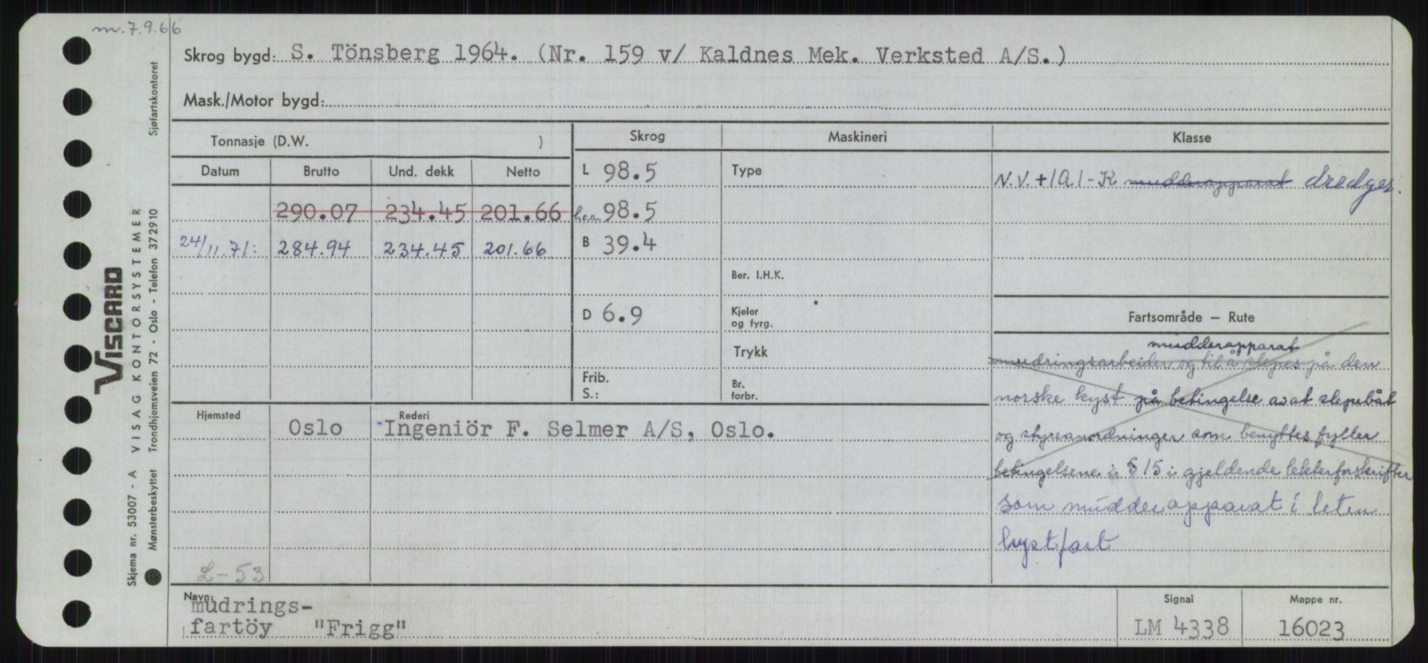 Sjøfartsdirektoratet med forløpere, Skipsmålingen, RA/S-1627/H/Ha/L0002/0001: Fartøy, Eik-Hill / Fartøy, Eik-F, p. 795