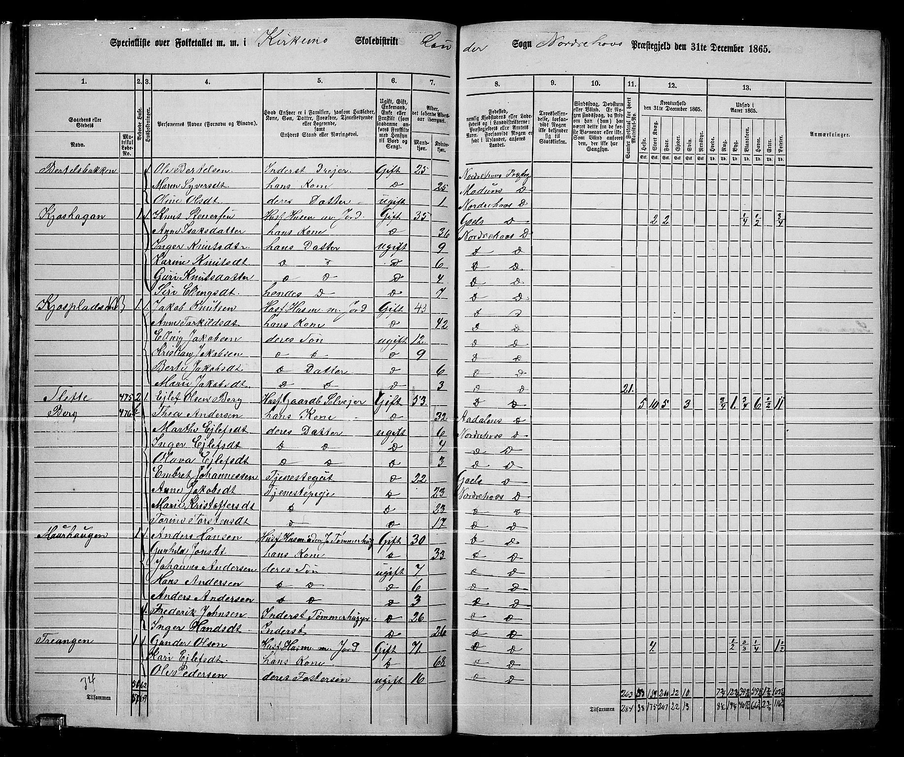 RA, 1865 census for Norderhov/Norderhov, Haug og Lunder, 1865, p. 37