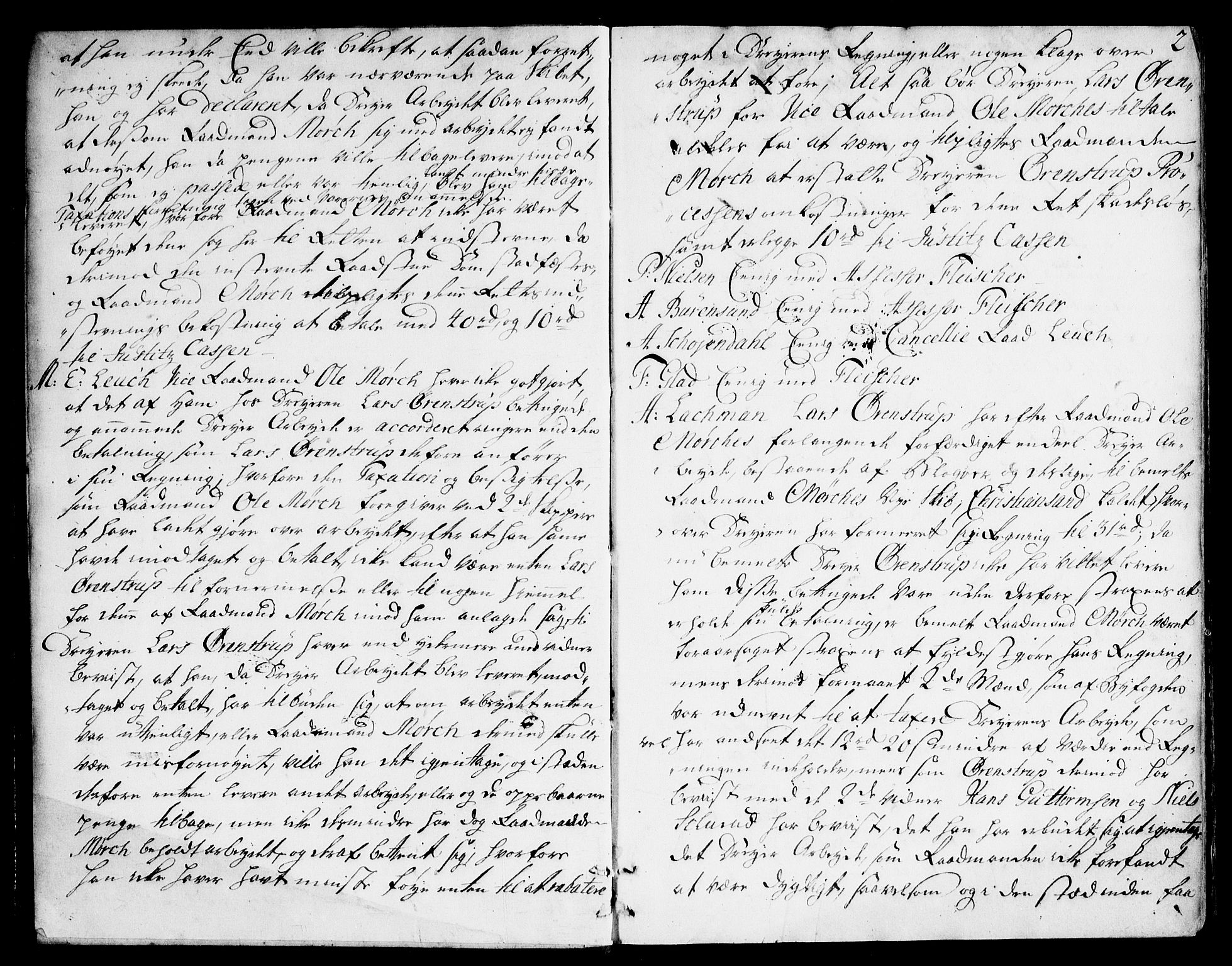 Overhoffretten 1667-1797, AV/RA-EA-2884/Ac/L0188: Voteringsprotokoll, 1752, p. 1b-2a