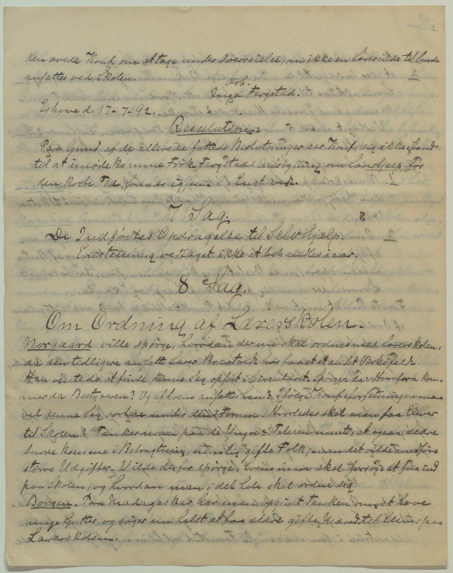 Det Norske Misjonsselskap - hovedadministrasjonen, VID/MA-A-1045/D/Da/Daa/L0039/0005: Konferansereferat og årsberetninger / Konferansereferat fra Sør-Afrika., 1892