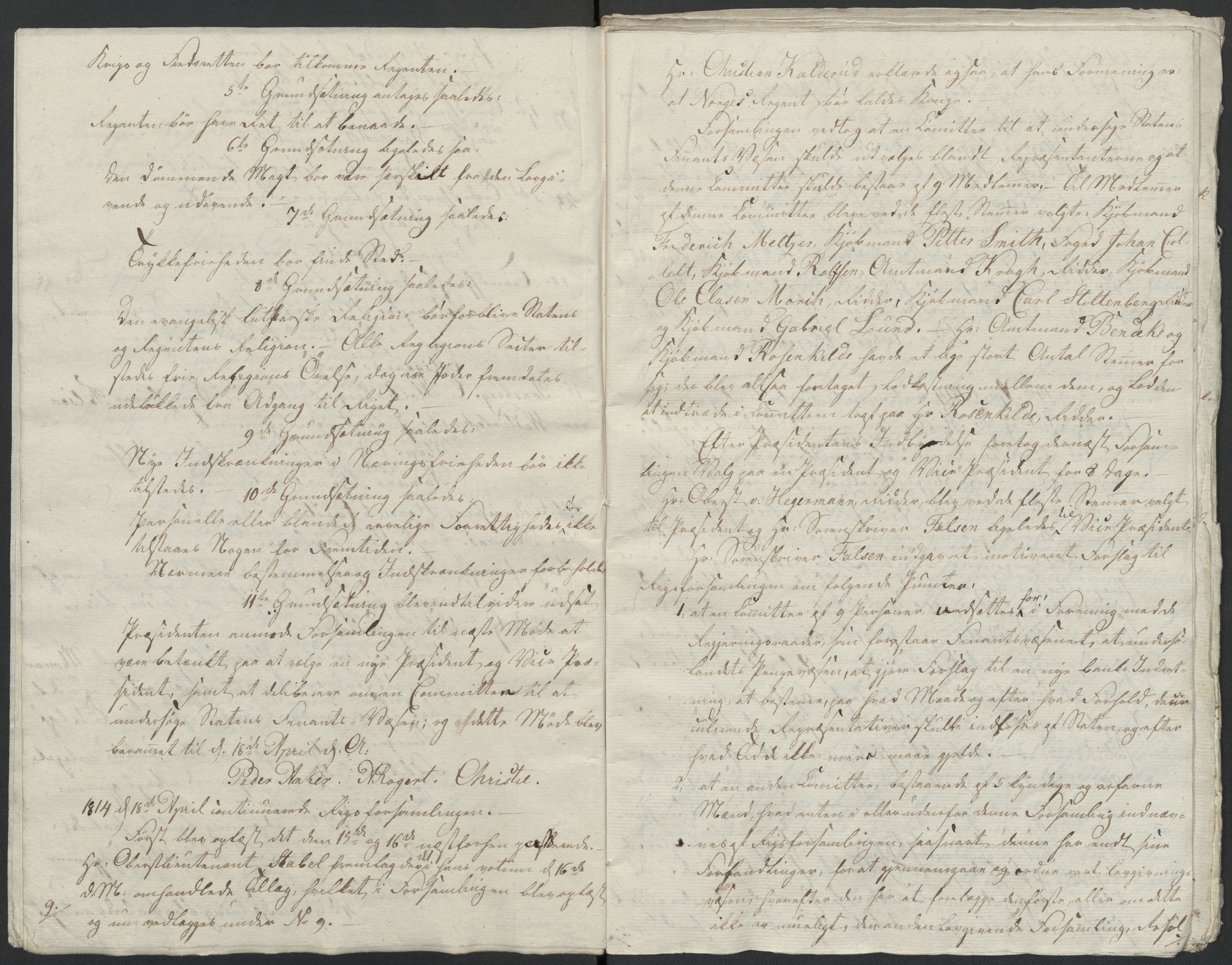 Christie, Wilhelm Frimann Koren, AV/RA-PA-0014/F/L0004: Christies dokumenter fra 1814, 1814, p. 61