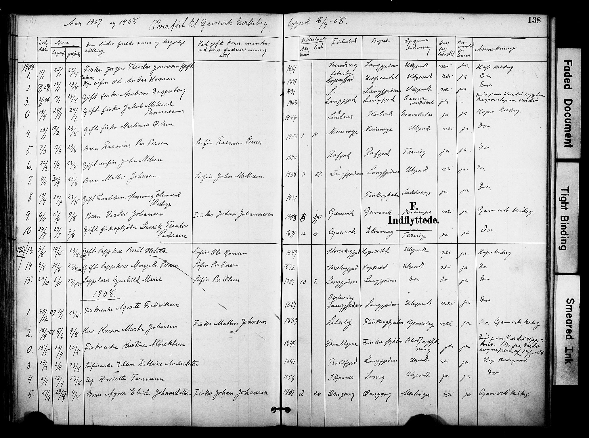 Tana sokneprestkontor, SATØ/S-1334/H/Ha/L0006kirke: Parish register (official) no. 6, 1892-1908, p. 138