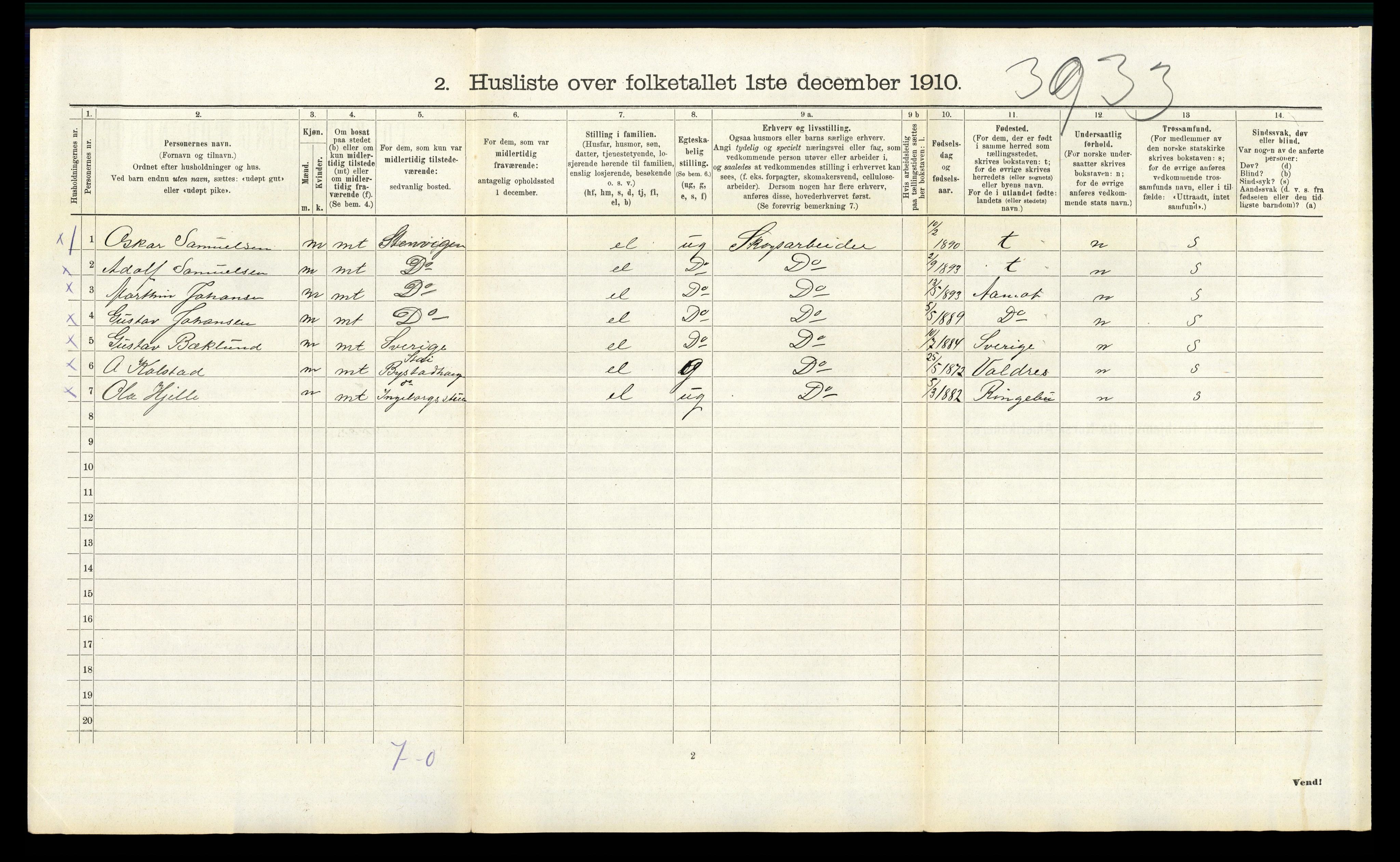 RA, 1910 census for Stor-Elvdal, 1910, p. 558