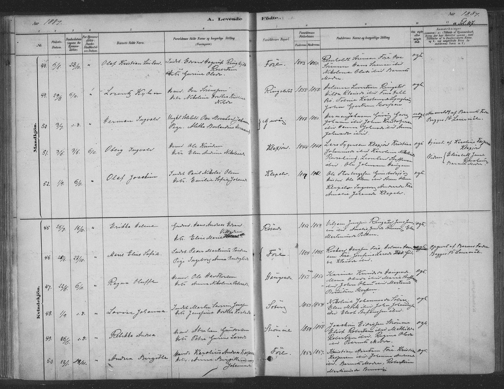 Ministerialprotokoller, klokkerbøker og fødselsregistre - Nordland, AV/SAT-A-1459/891/L1302: Parish register (official) no. 891A07, 1878-1895, p. 107