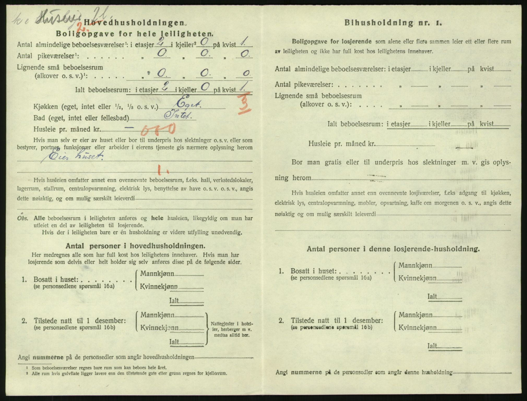 SAK, 1920 census for Tvedestrand, 1920, p. 1324