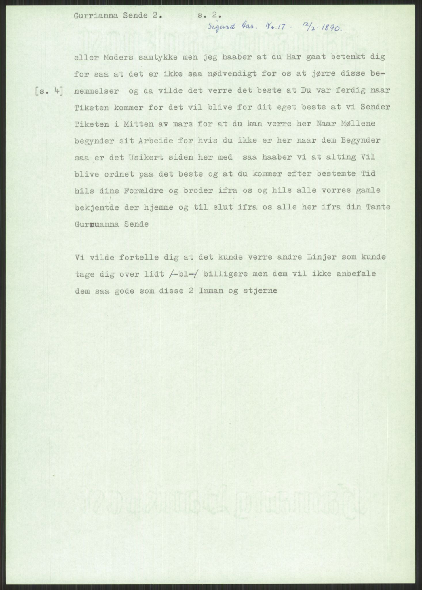 Samlinger til kildeutgivelse, Amerikabrevene, AV/RA-EA-4057/F/L0034: Innlån fra Nord-Trøndelag, 1838-1914, p. 339