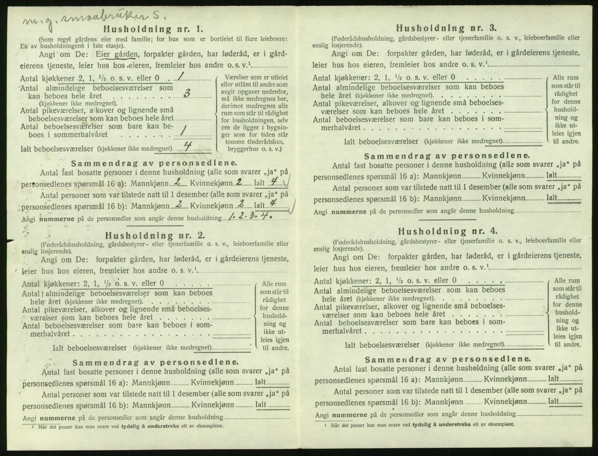 SAT, 1920 census for Skodje, 1920, p. 602