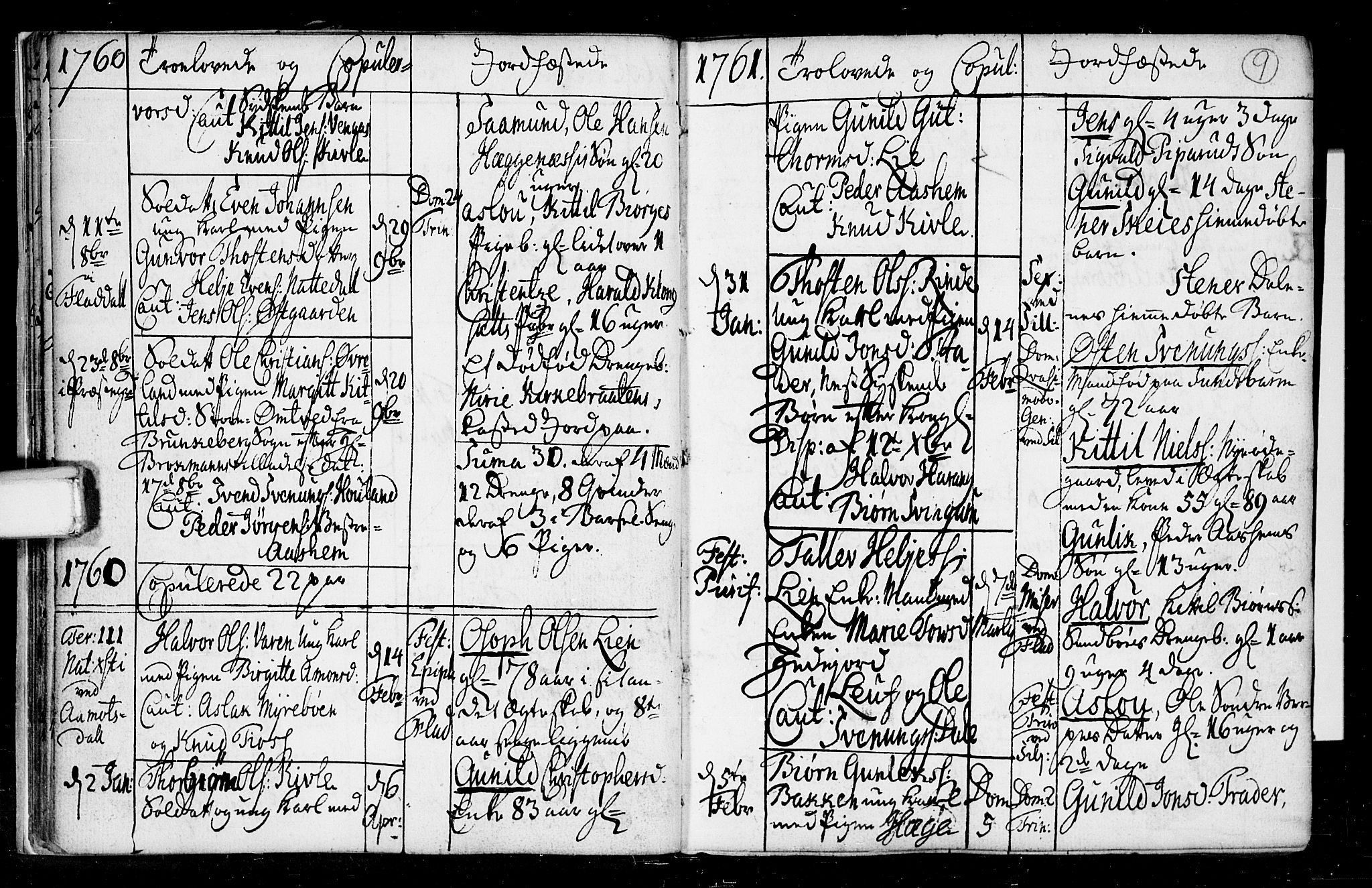 Seljord kirkebøker, AV/SAKO-A-20/F/Fa/L0008: Parish register (official) no. I 8, 1755-1814, p. 9