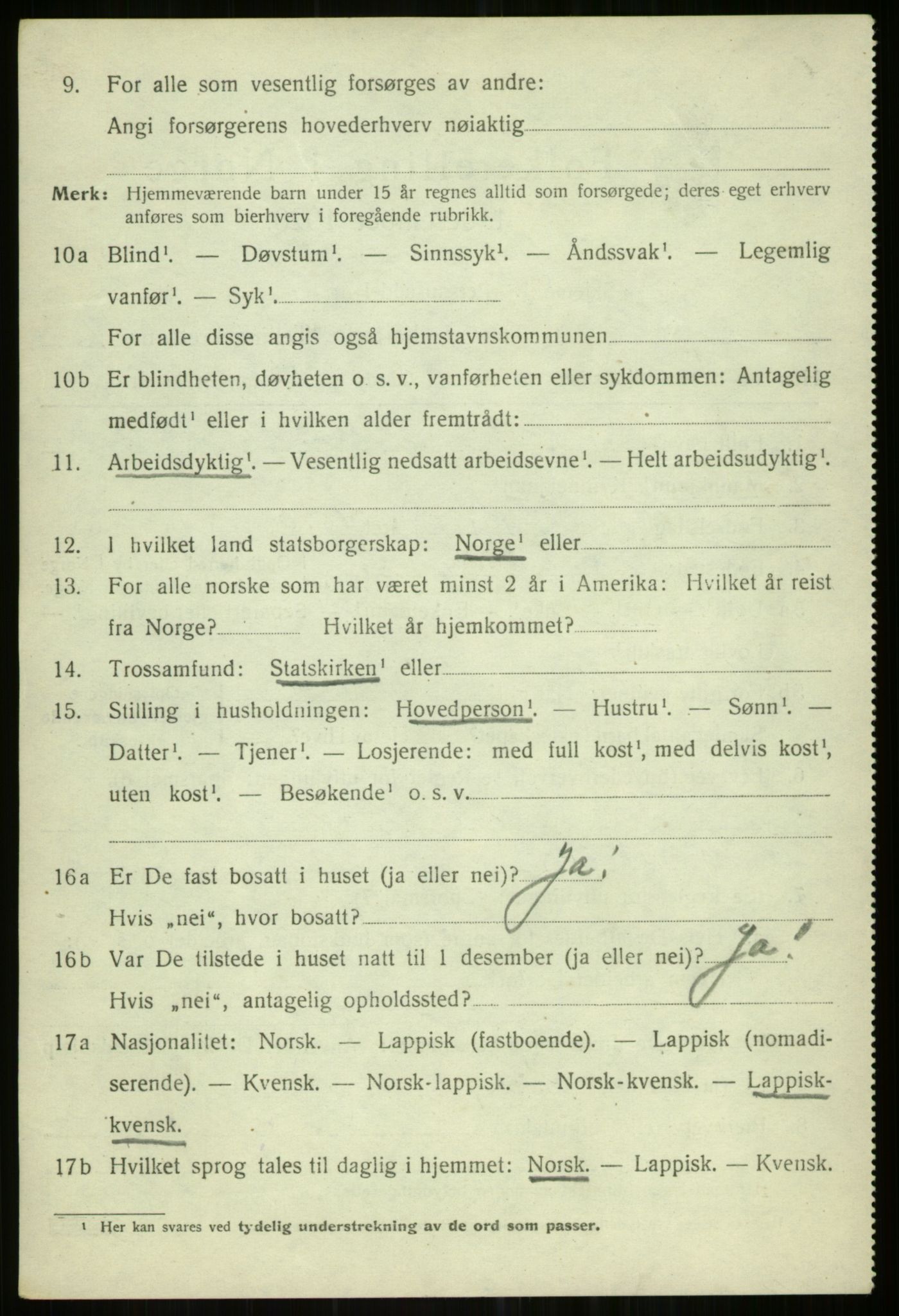 SATØ, 1920 census for Helgøy, 1920, p. 2548