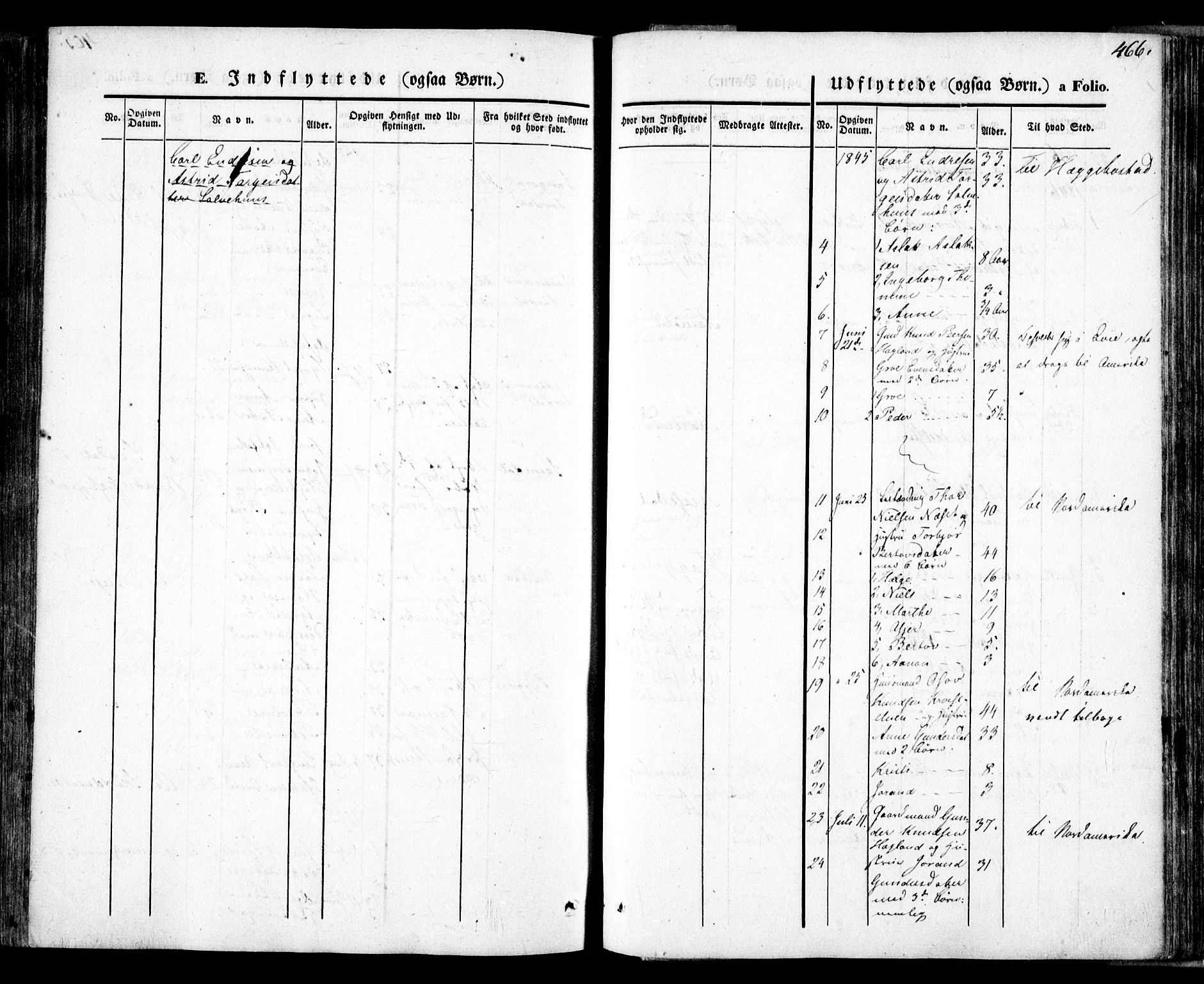 Bygland sokneprestkontor, AV/SAK-1111-0006/F/Fa/Fab/L0004: Parish register (official) no. A 4, 1842-1858, p. 466