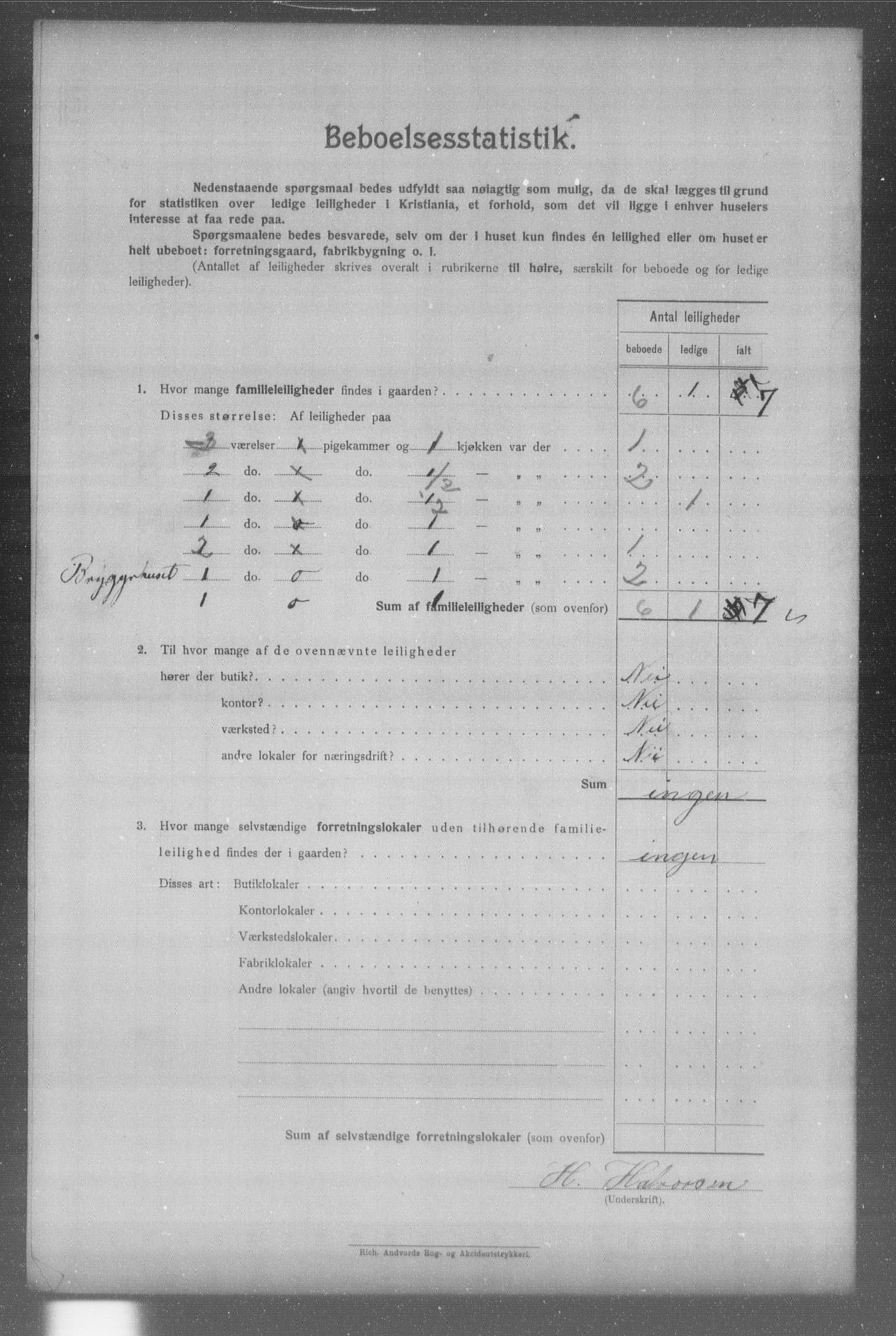 OBA, Municipal Census 1904 for Kristiania, 1904, p. 944