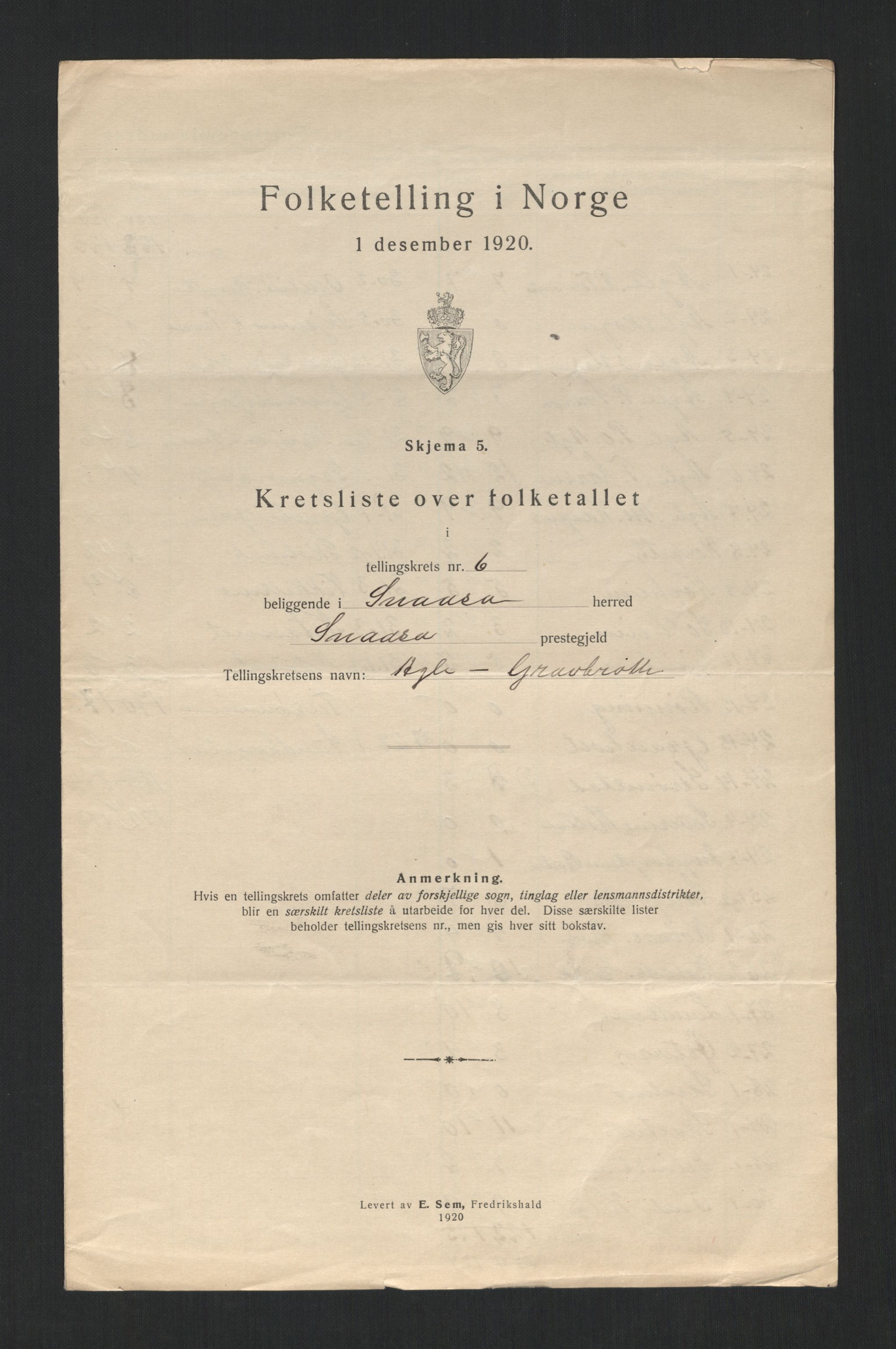 SAT, 1920 census for Snåsa, 1920, p. 30