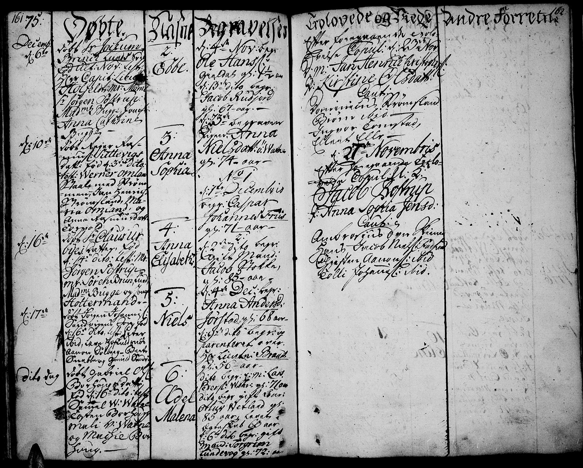 Lista sokneprestkontor, SAK/1111-0027/F/Fa/L0004: Parish register (official) no. A 4, 1768-1794, p. 161-162