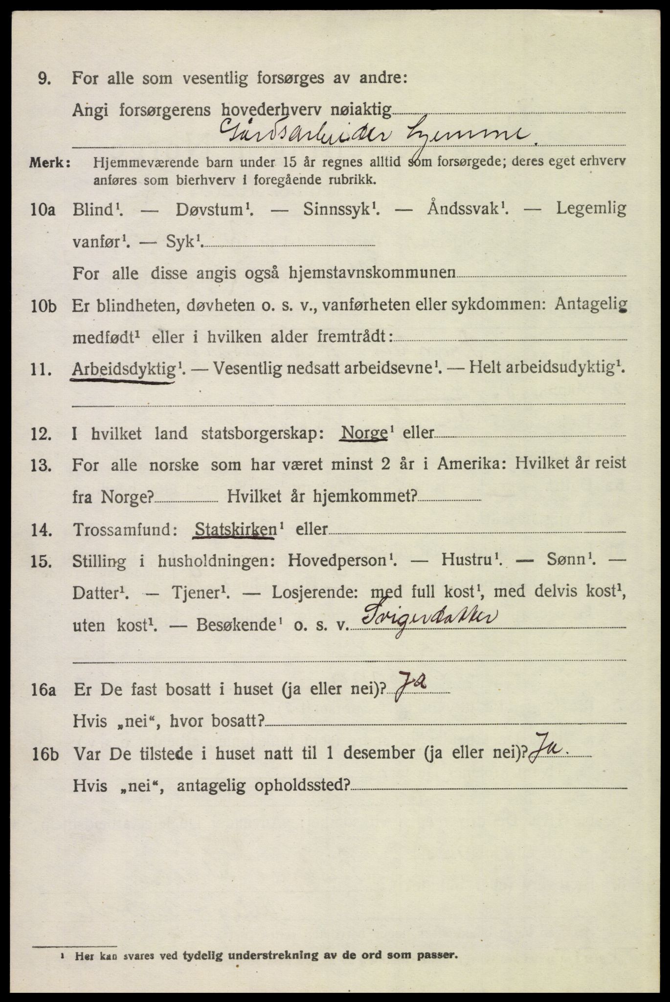 SAH, 1920 census for Alvdal, 1920, p. 4915