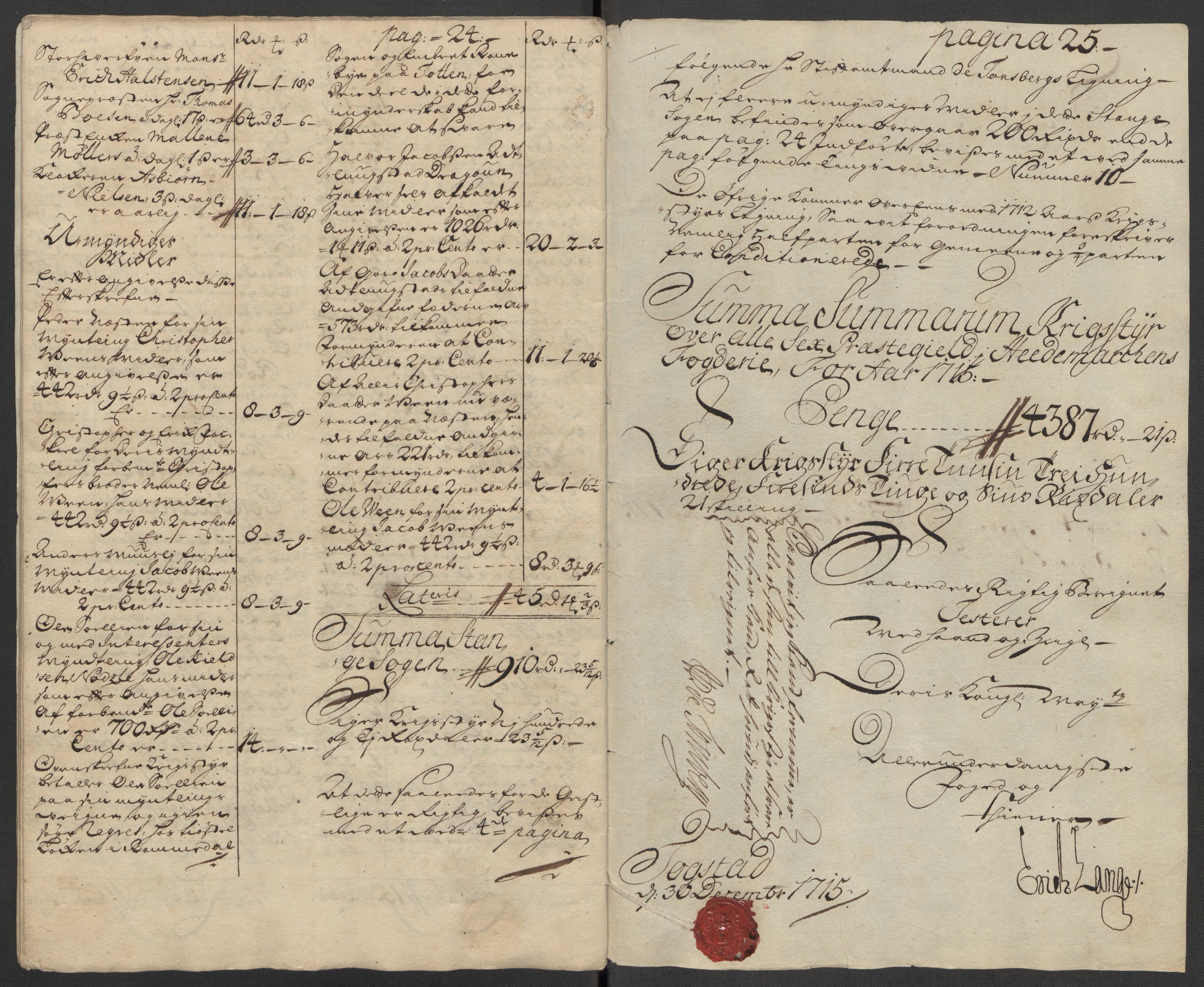 Rentekammeret inntil 1814, Reviderte regnskaper, Fogderegnskap, AV/RA-EA-4092/R16/L1053: Fogderegnskap Hedmark, 1715, p. 178