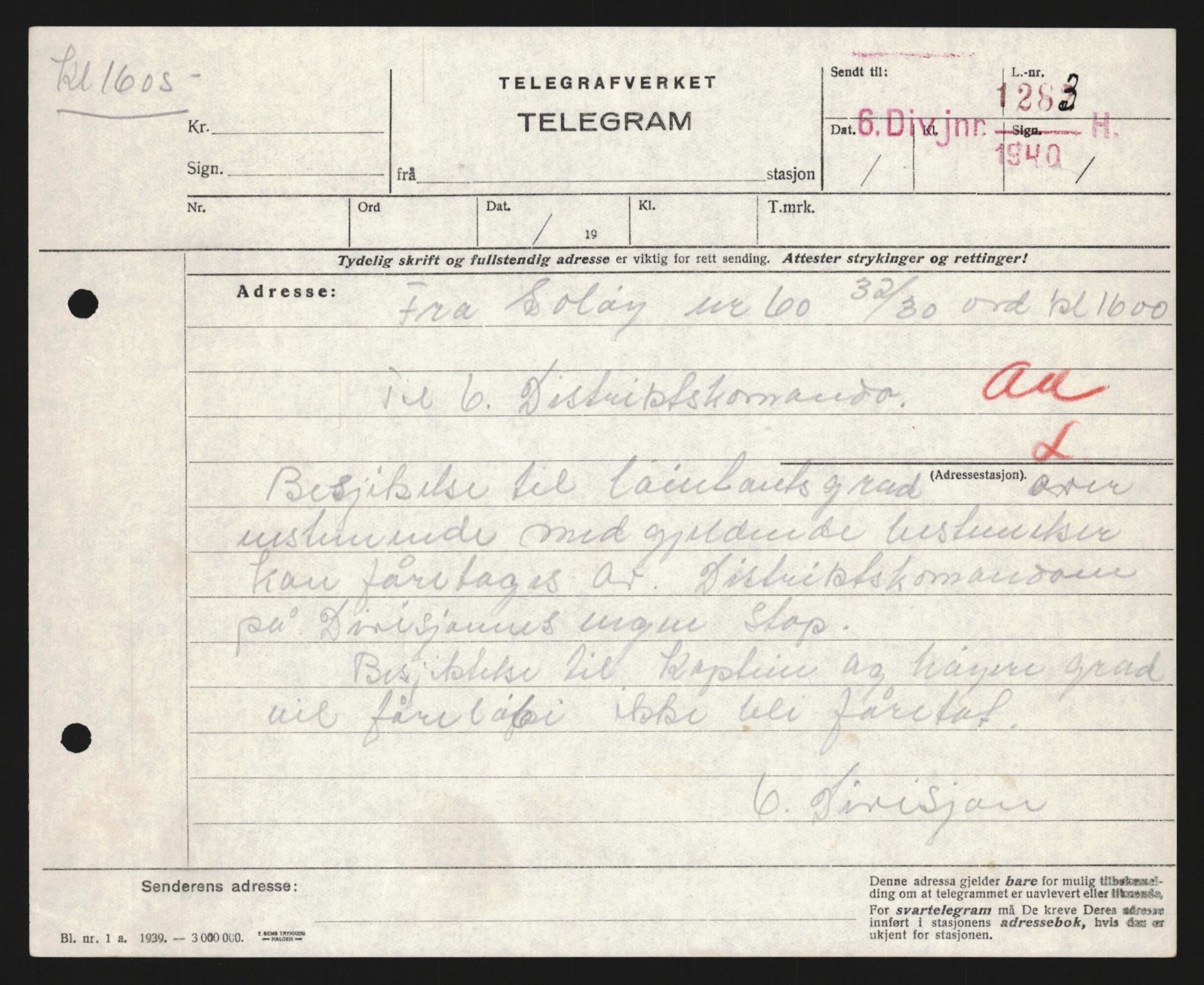 Forsvaret, Forsvarets krigshistoriske avdeling, AV/RA-RAFA-2017/Y/Yb/L0122: II-C-11-600  -  6. Divisjon med avdelinger, 1940, p. 317