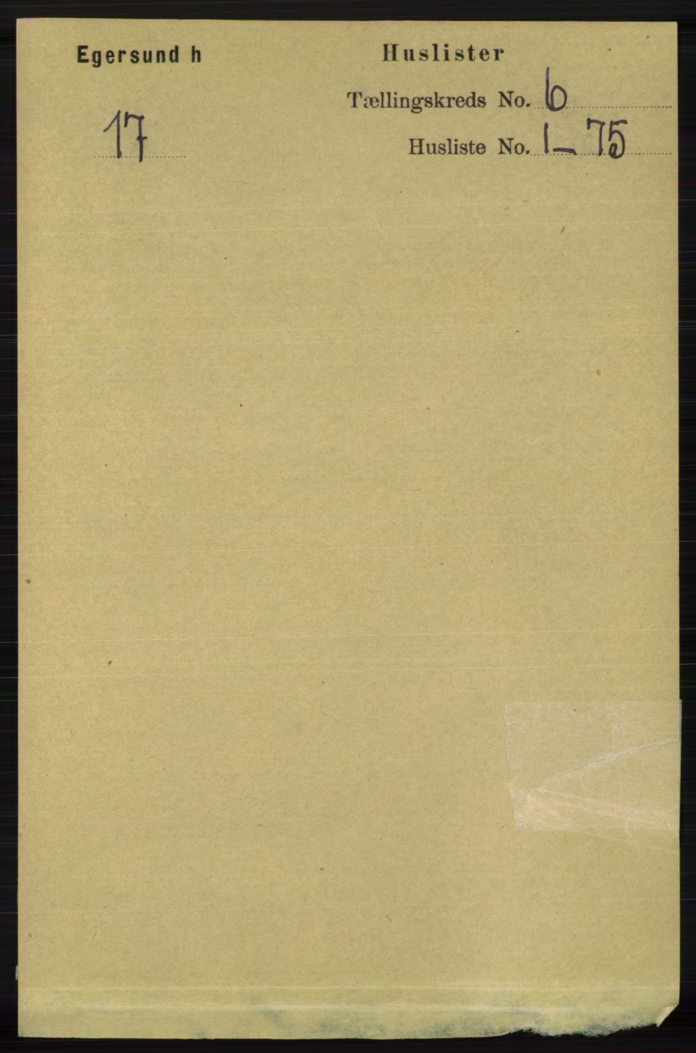 RA, 1891 census for 1116 Eigersund herred, 1891, p. 2193