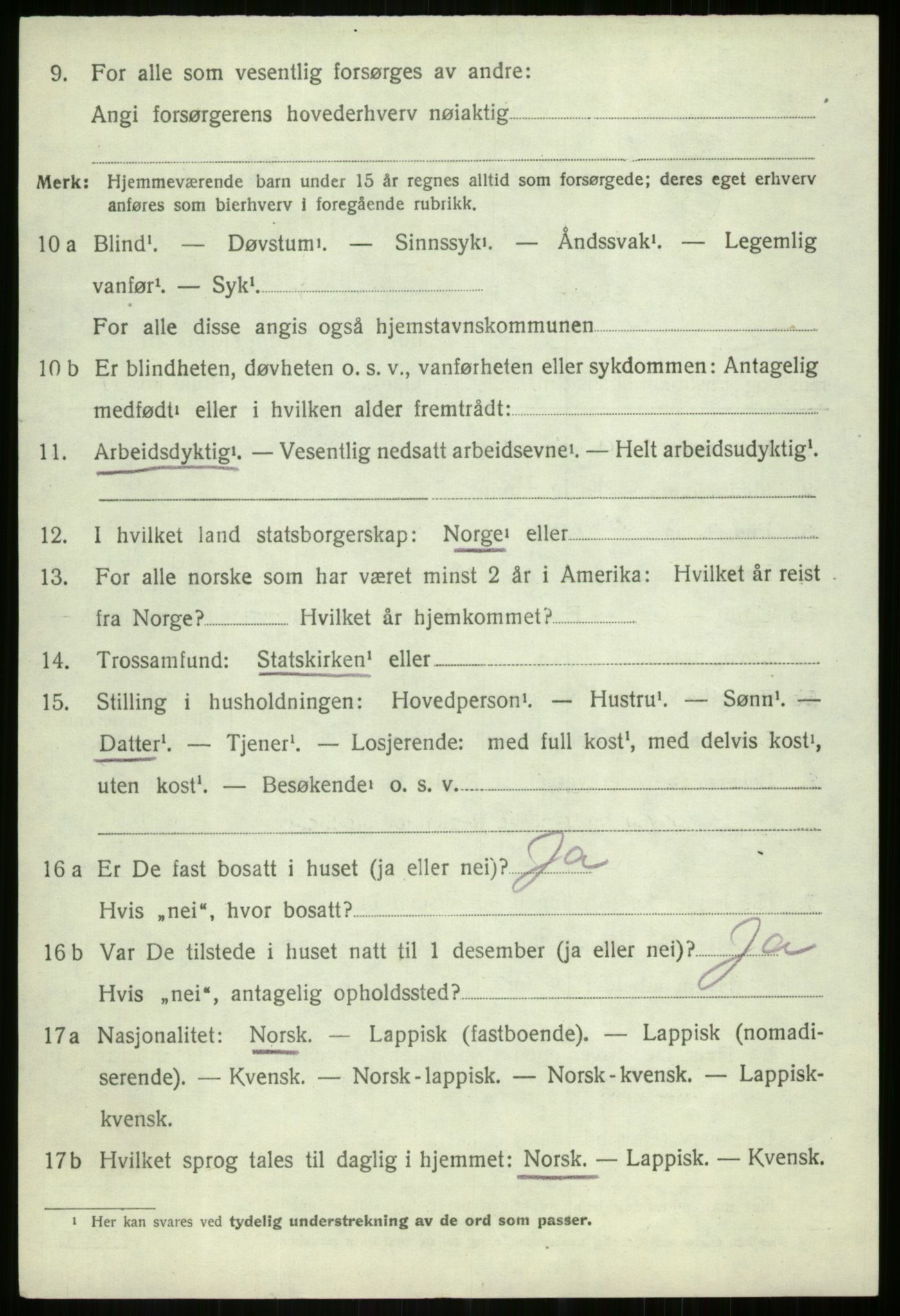 SATØ, 1920 census for Dyrøy, 1920, p. 2192