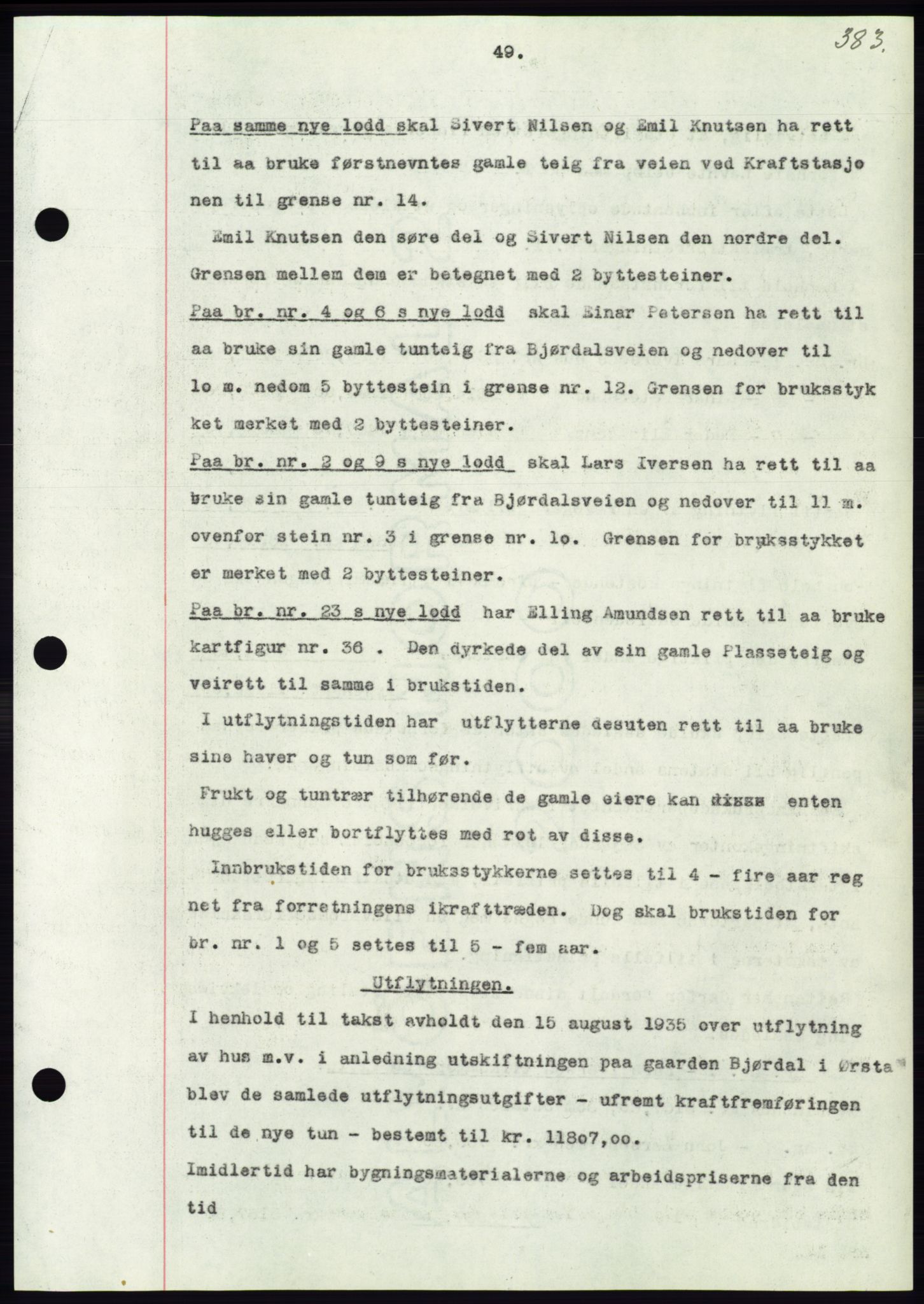 Søre Sunnmøre sorenskriveri, AV/SAT-A-4122/1/2/2C/L0065: Mortgage book no. 59, 1938-1938, Diary no: : 817/1938