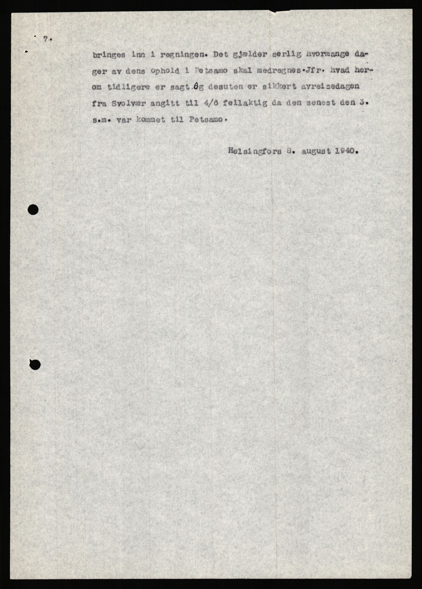 Forsvaret, Forsvarets krigshistoriske avdeling, AV/RA-RAFA-2017/Y/Ya/L0006: II-C-11-11,2 - Utenriksdepartementet.  Legasjonen i Helsingfors., 1940-1946, p. 181