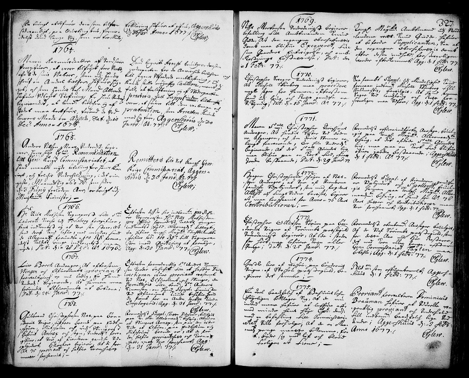 Stattholderembetet 1572-1771, AV/RA-EA-2870/Ad/L0003: Supplikasjons- og resolusjonsprotokoll, 1671-1682, p. 326b-327a