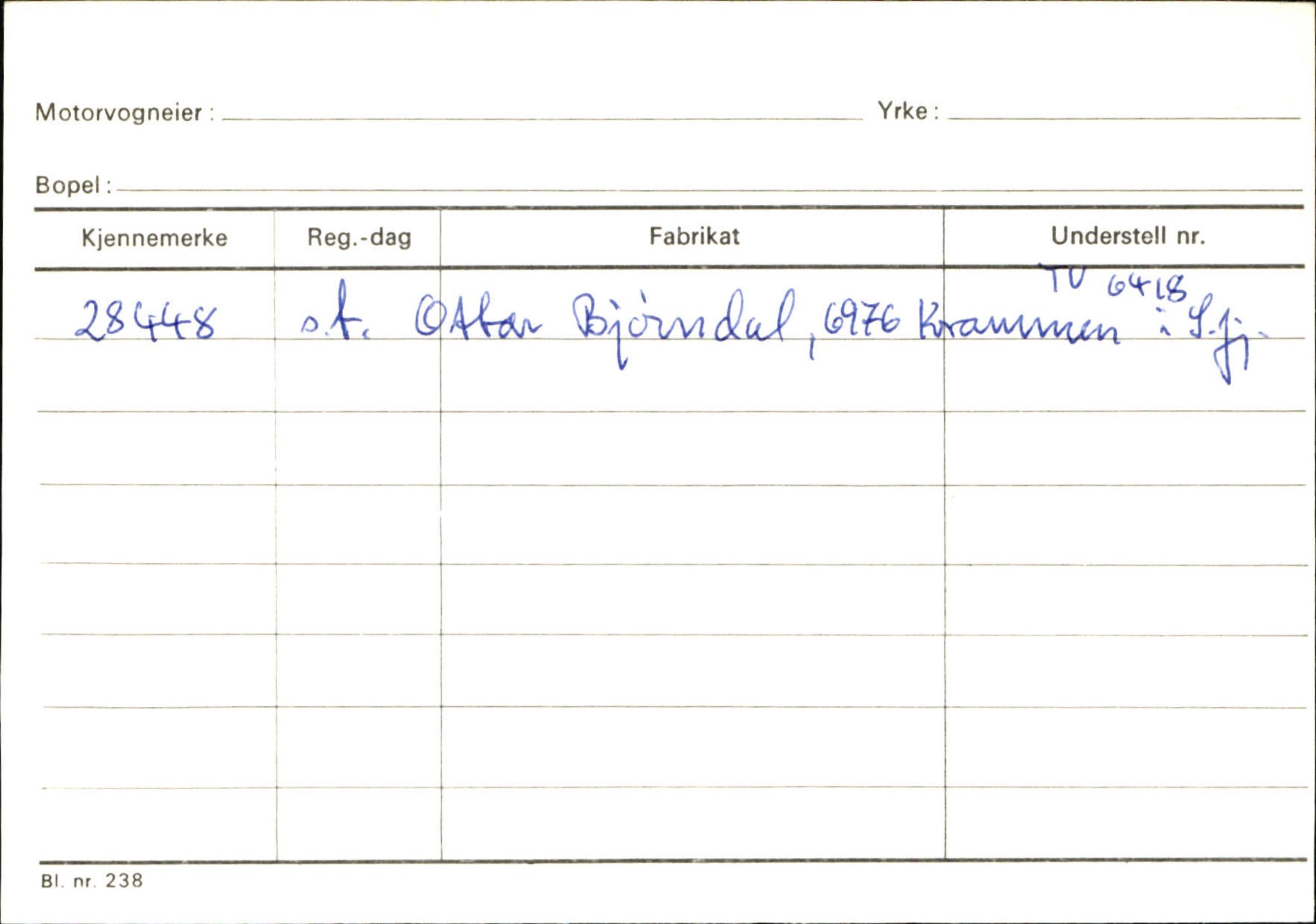 Statens vegvesen, Sogn og Fjordane vegkontor, AV/SAB-A-5301/4/F/L0132: Eigarregister Askvoll A-Å. Balestrand A-Å, 1945-1975, p. 1100