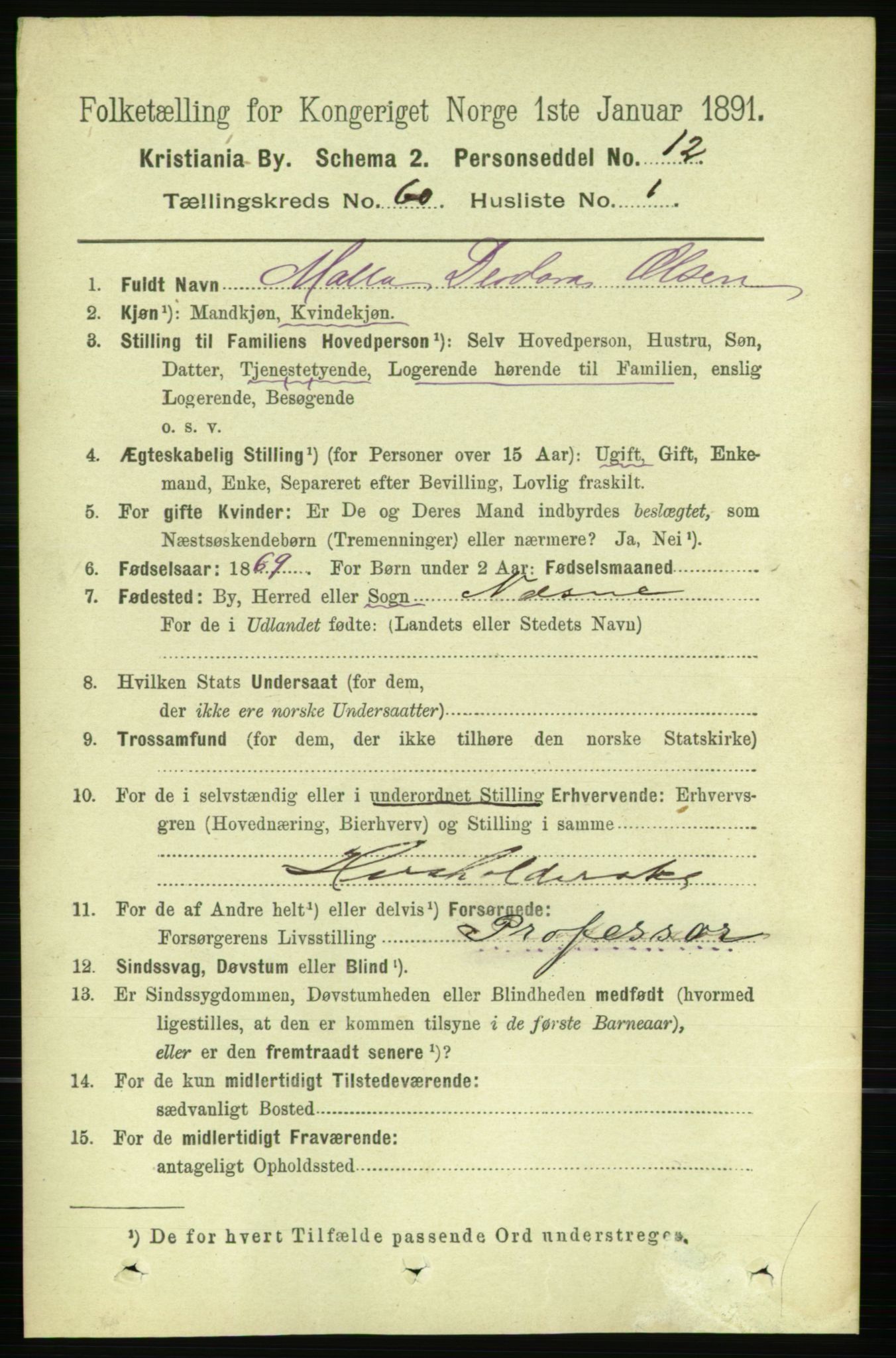 RA, 1891 census for 0301 Kristiania, 1891, p. 31921