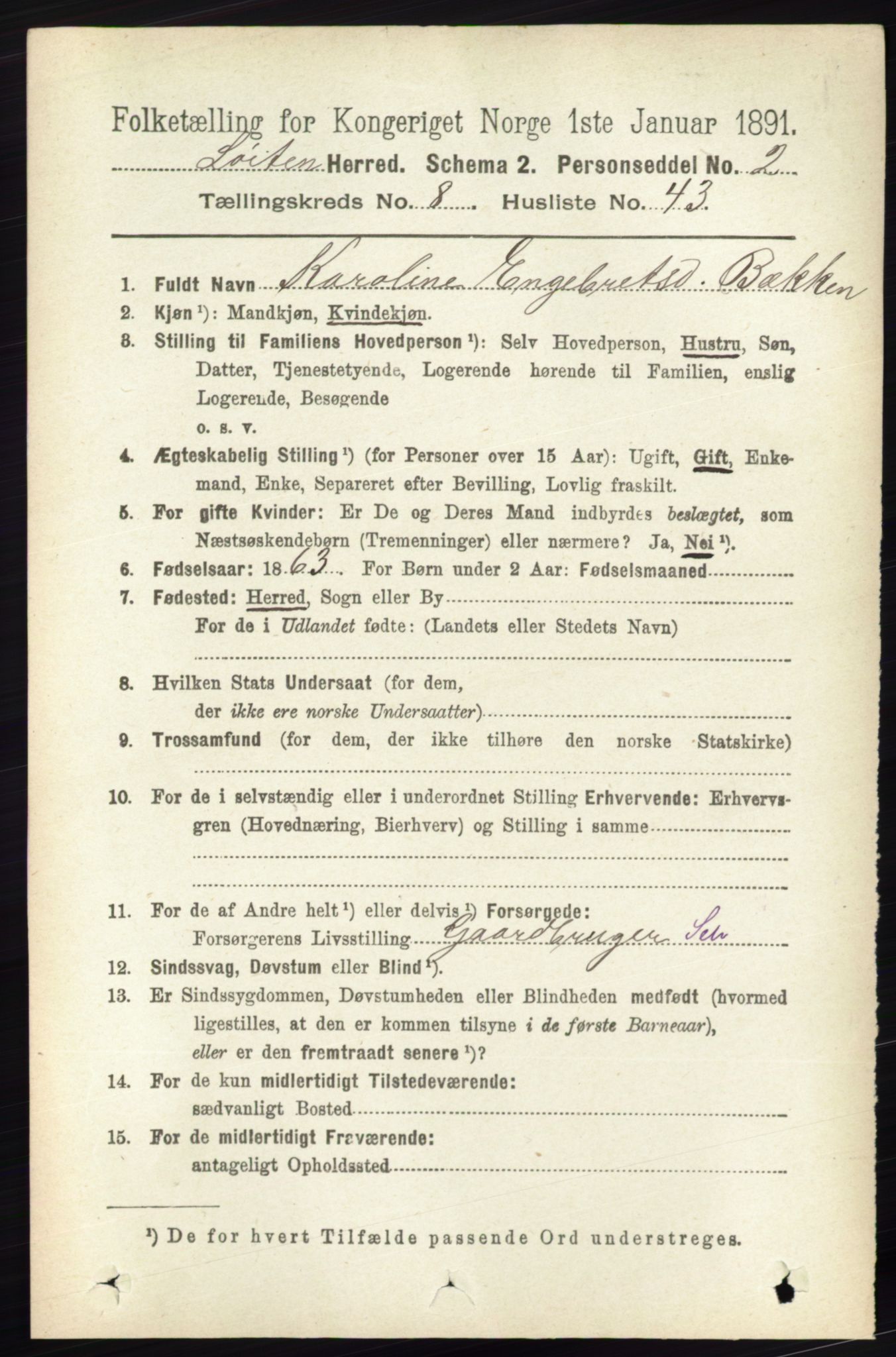 RA, 1891 census for 0415 Løten, 1891, p. 5513