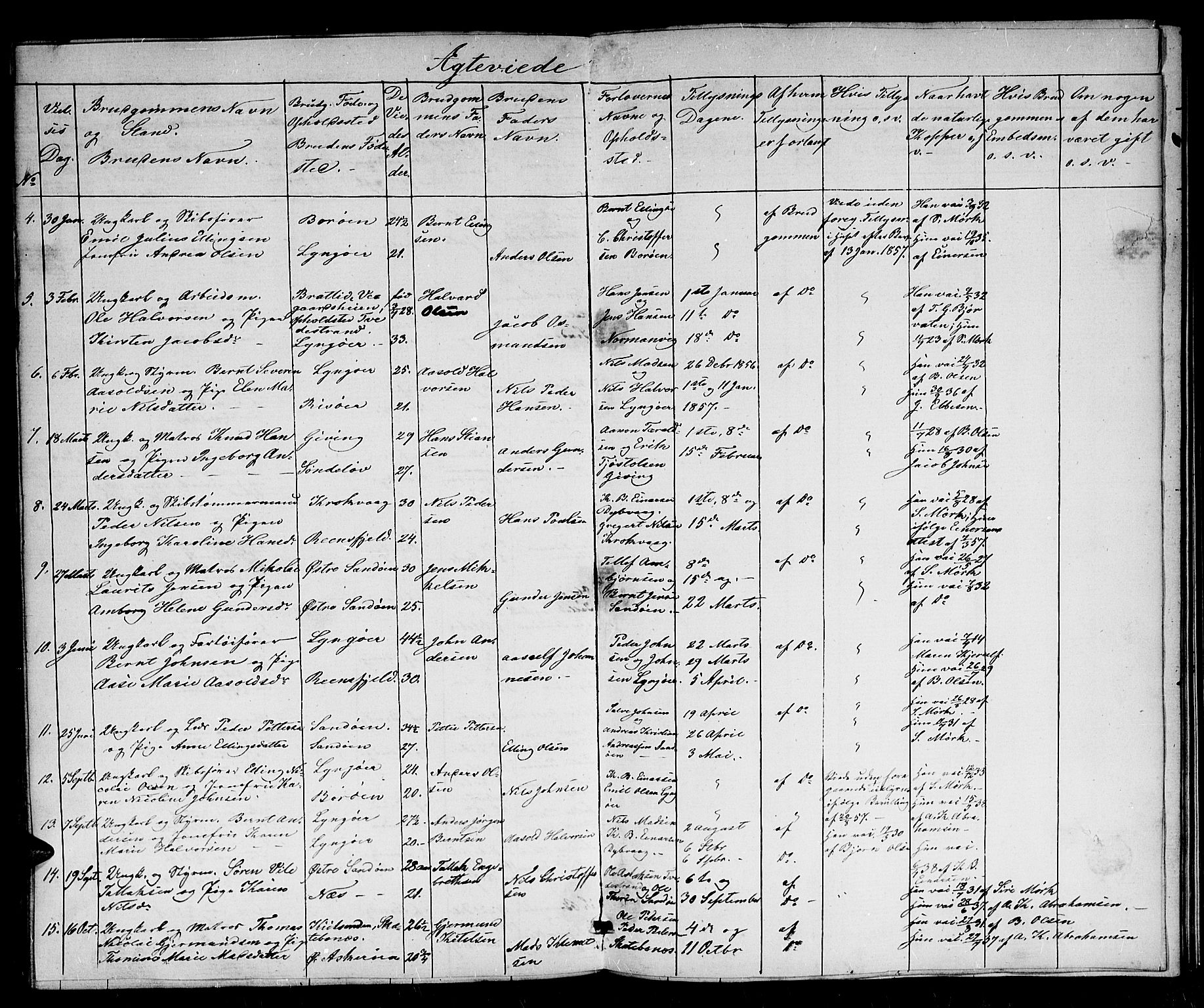 Dypvåg sokneprestkontor, AV/SAK-1111-0007/F/Fb/Fba/L0010: Parish register (copy) no. B 10, 1842-1857, p. 172