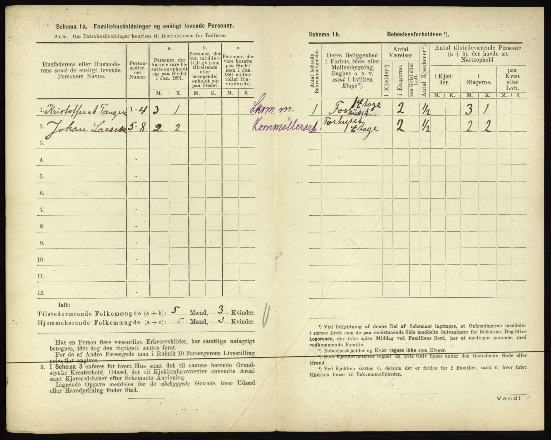 RA, 1891 census for 0601 Hønefoss, 1891, p. 316