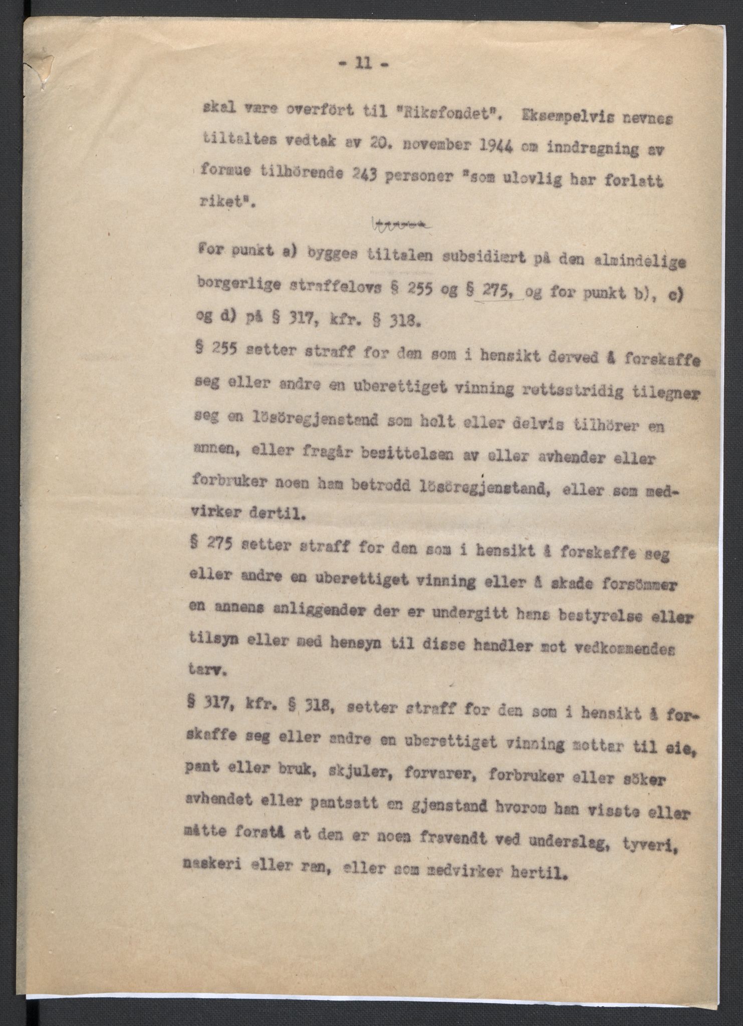 Landssvikarkivet, Oslo politikammer, AV/RA-S-3138-01/D/Da/L0003: Dnr. 29, 1945, p. 3498