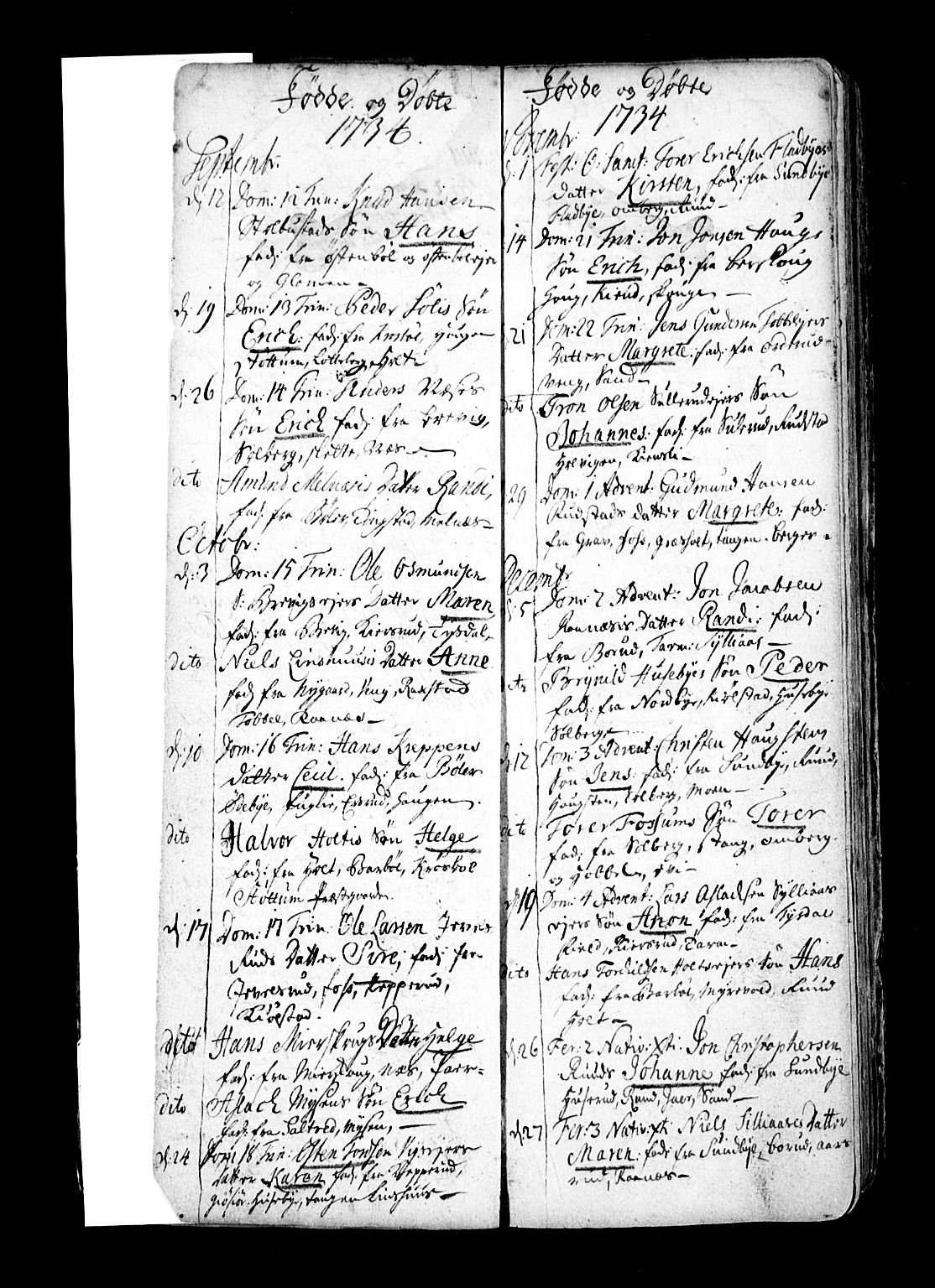 Enebakk prestekontor Kirkebøker, SAO/A-10171c/F/Fa/L0001: Parish register (official) no. I 1, 1719-1754