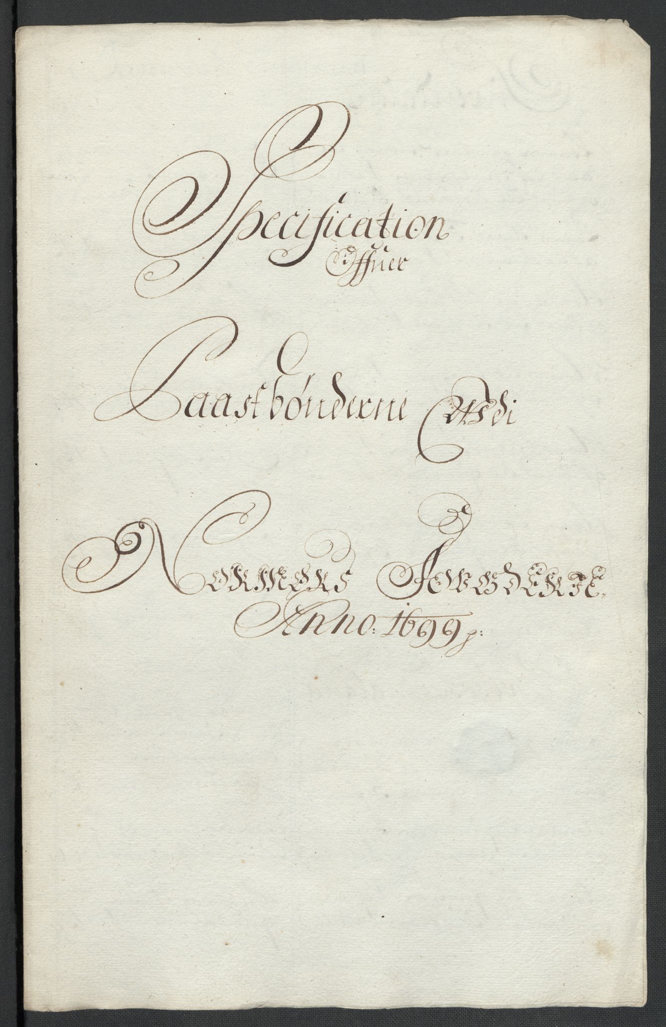 Rentekammeret inntil 1814, Reviderte regnskaper, Fogderegnskap, AV/RA-EA-4092/R56/L3738: Fogderegnskap Nordmøre, 1699, p. 116