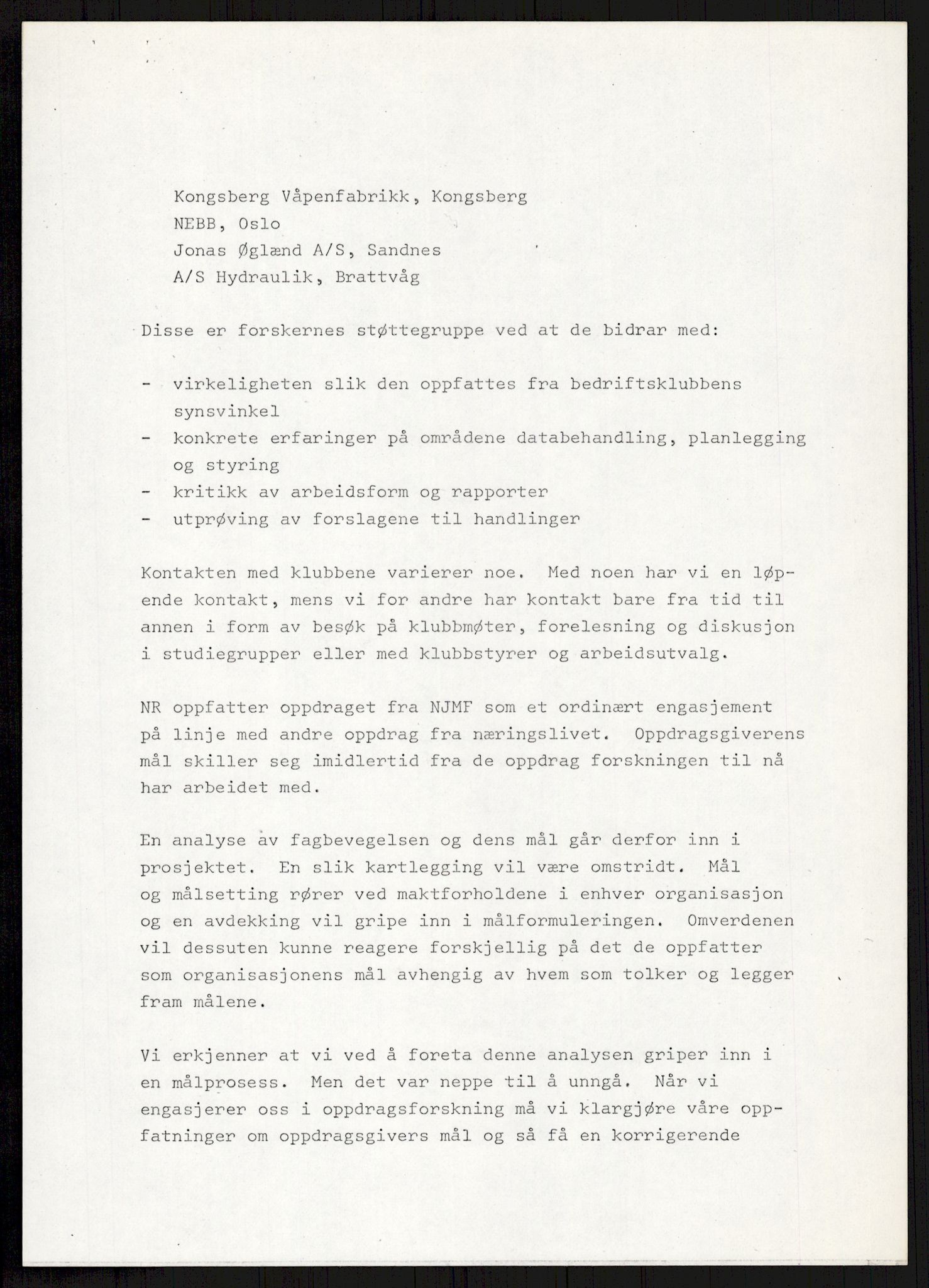 Nygaard, Kristen, RA/PA-1398/F/Fi/L0002: Fagbevegelse, demokrati, Jern- og Metallprosjektet, 1970-2002, p. 188