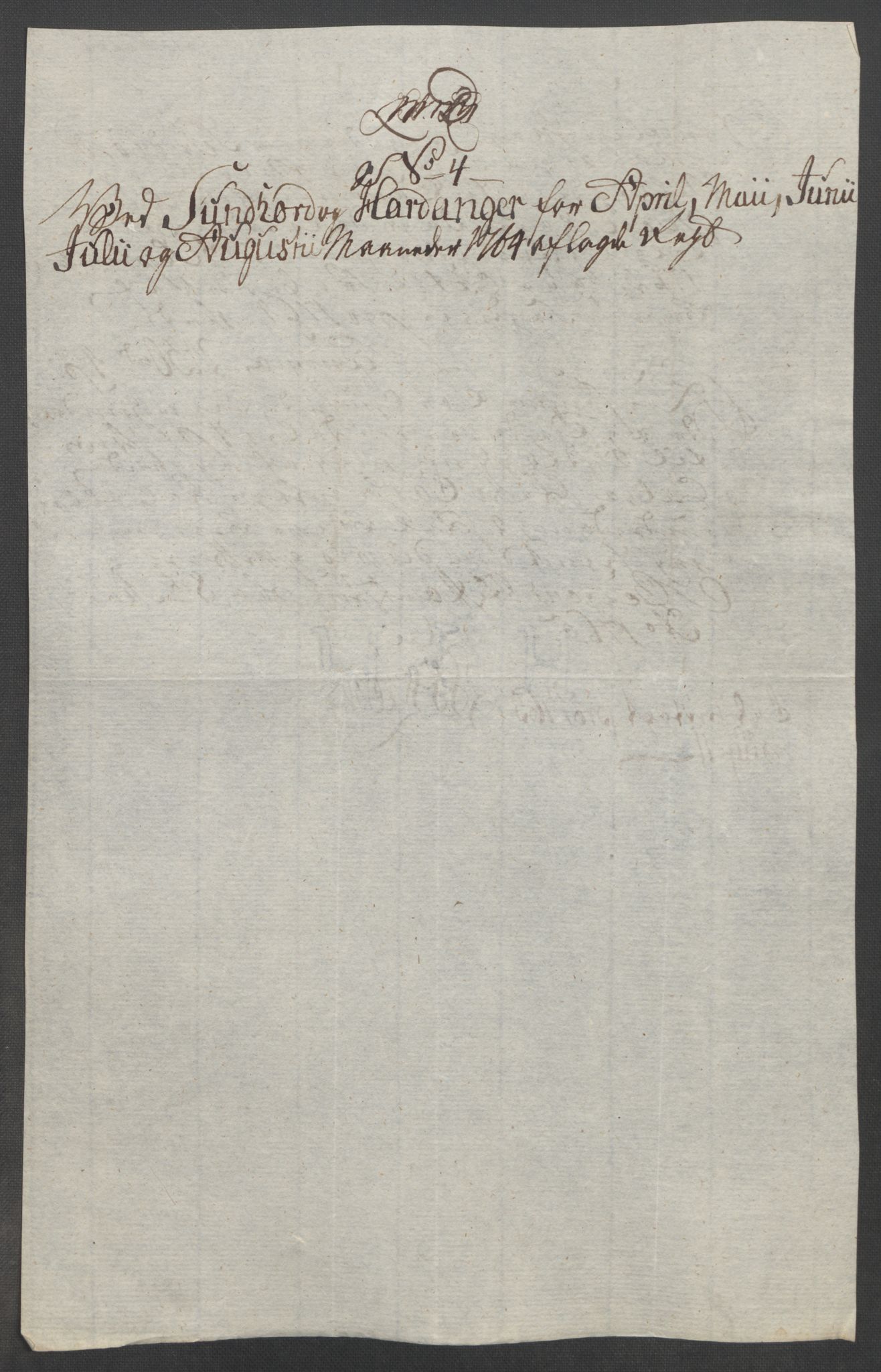 Rentekammeret inntil 1814, Reviderte regnskaper, Fogderegnskap, AV/RA-EA-4092/R48/L3136: Ekstraskatten Sunnhordland og Hardanger, 1762-1772, p. 81