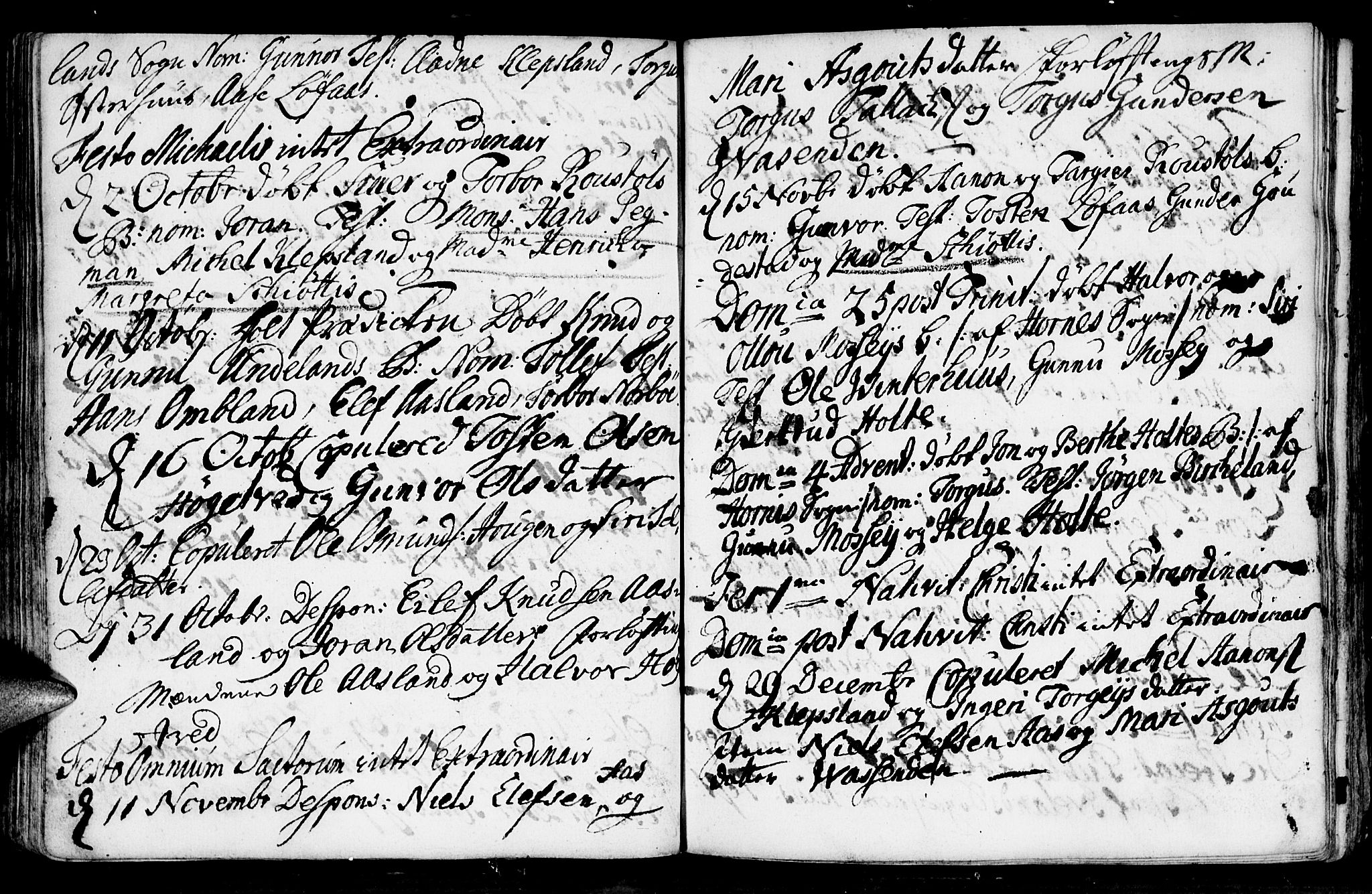 Evje sokneprestkontor, AV/SAK-1111-0008/F/Fa/Faa/L0001: Parish register (official) no. A 1, 1705-1760, p. 90