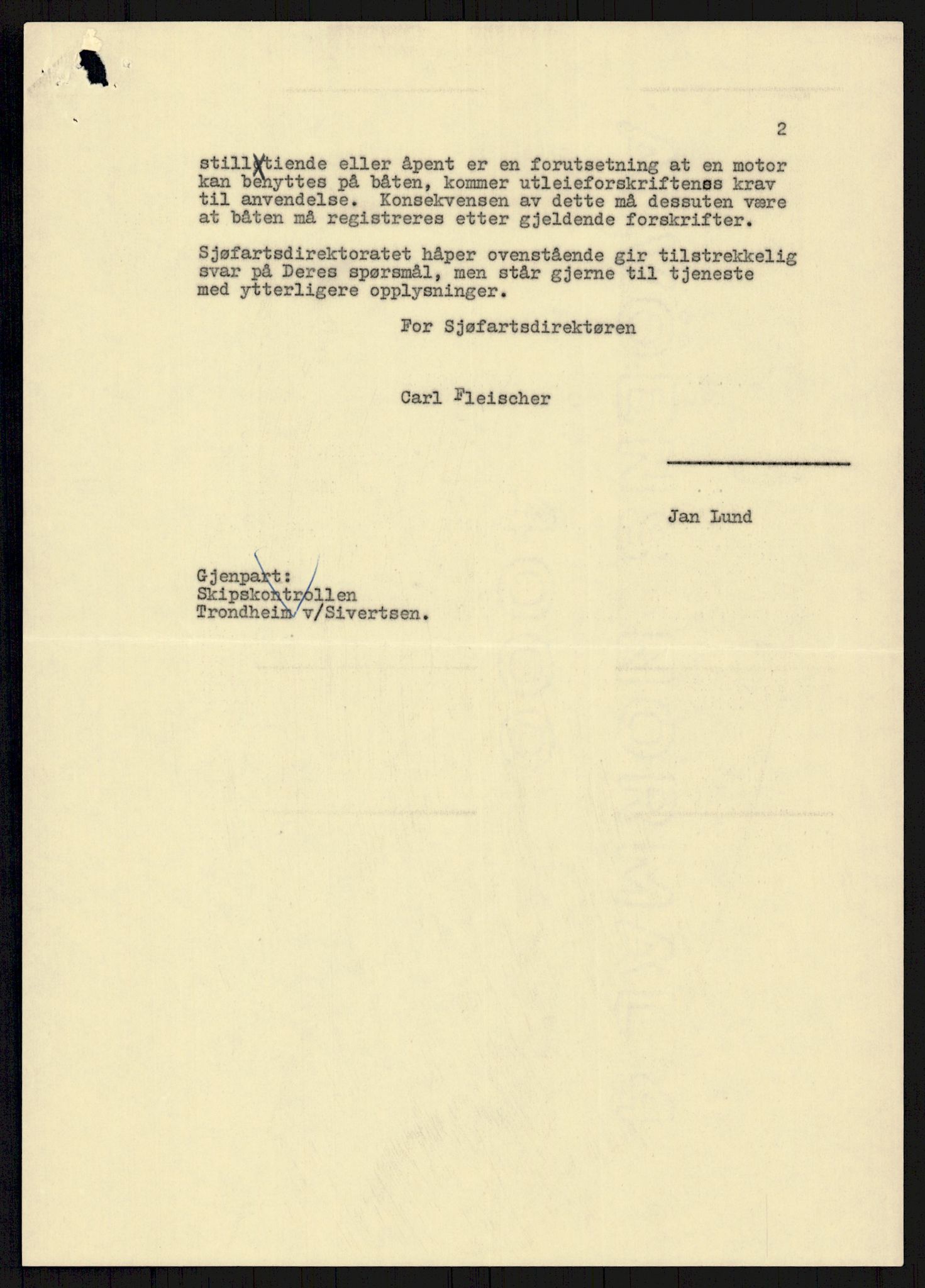 Sjøfartsdirektoratet med forløpere, generelt arkiv, AV/RA-S-1407/D/Du/Duc/L0641/0004: Skipskontrollen - Forskrifter    / Utleiebåter (2 mapper), 1977-1989, p. 16
