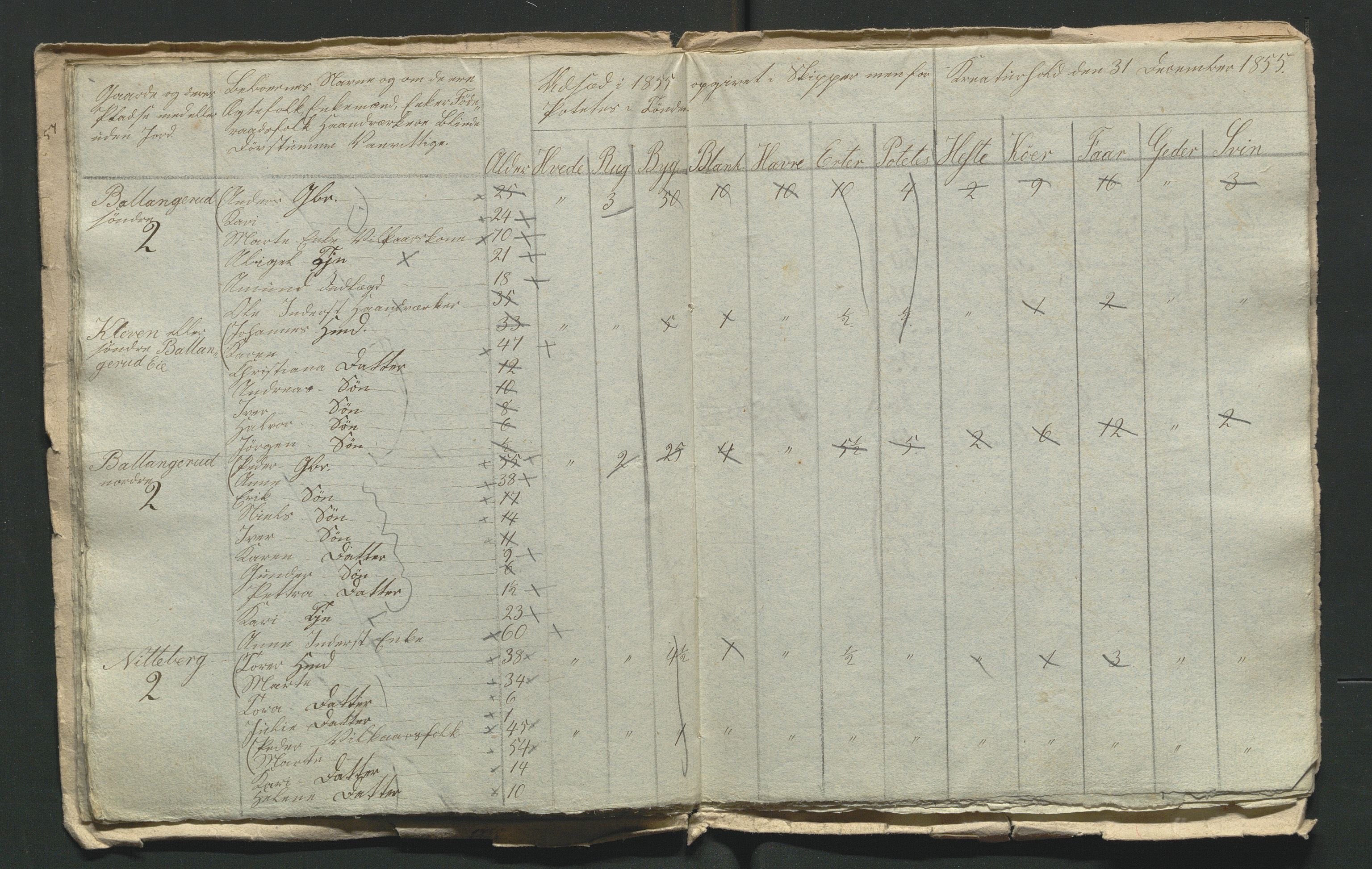 SAH, 1855 Census for Jevnaker parish, 1855, p. 15