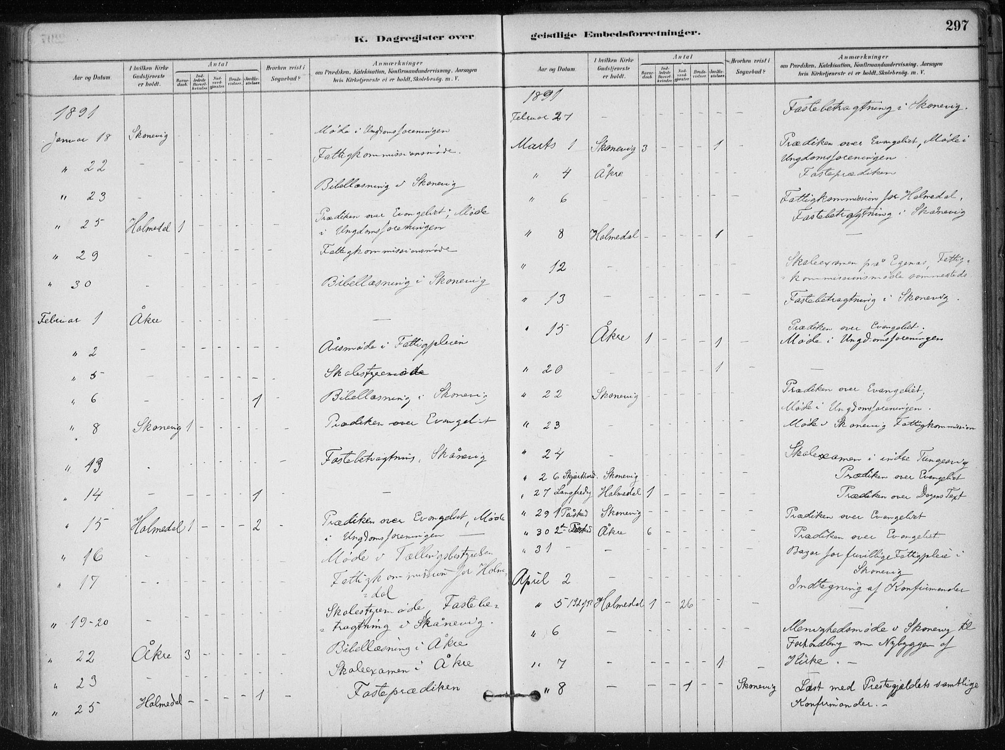 Skånevik sokneprestembete, SAB/A-77801/H/Haa: Parish register (official) no. B 1, 1879-1914, p. 297