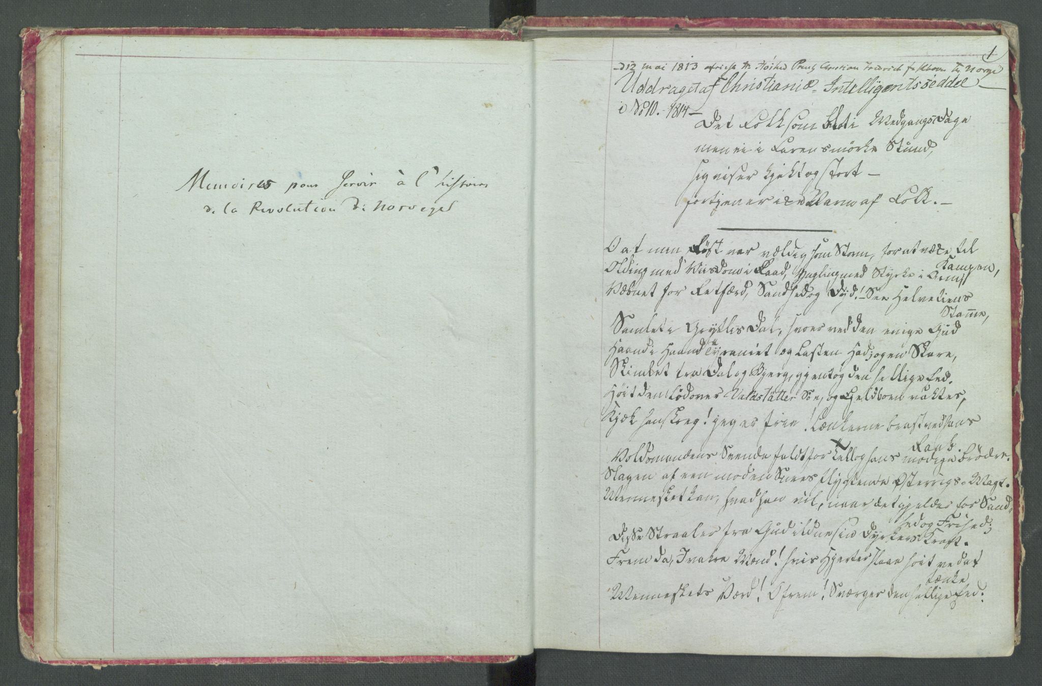 Forskjellige samlinger, Historisk-kronologisk samling, AV/RA-EA-4029/G/Ga/L0009B: Historisk-kronologisk samling. Dokumenter fra oktober 1814, årene 1815 og 1816, Christian Frederiks regnskapsbok 1814 - 1848., 1814-1848, p. 185