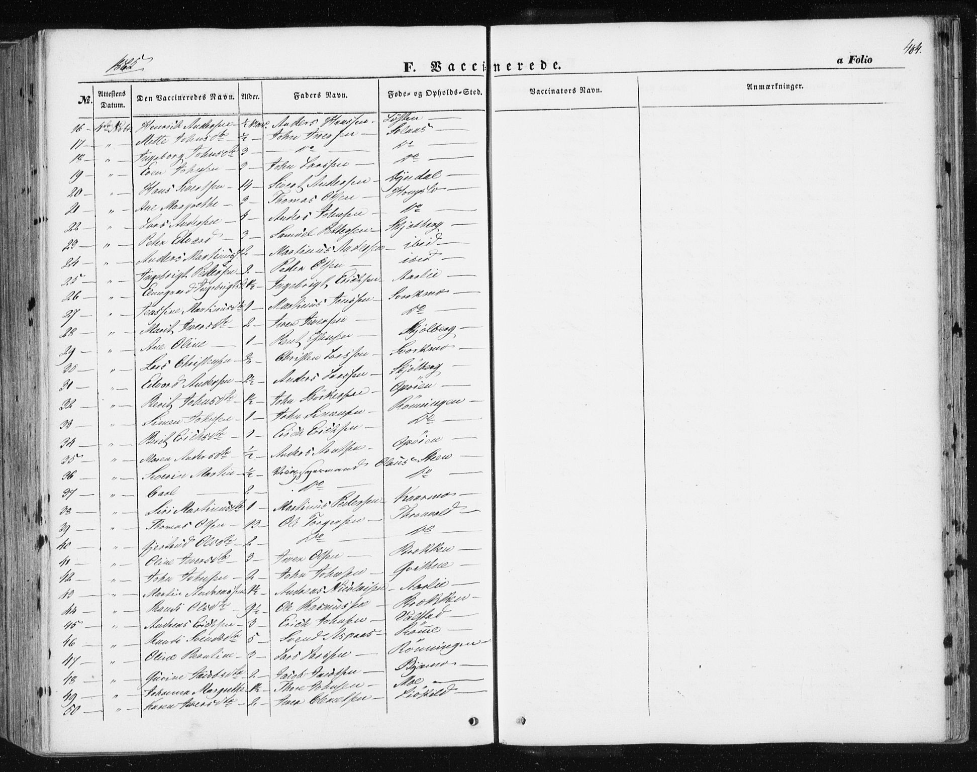 Ministerialprotokoller, klokkerbøker og fødselsregistre - Sør-Trøndelag, AV/SAT-A-1456/668/L0806: Parish register (official) no. 668A06, 1854-1869, p. 404