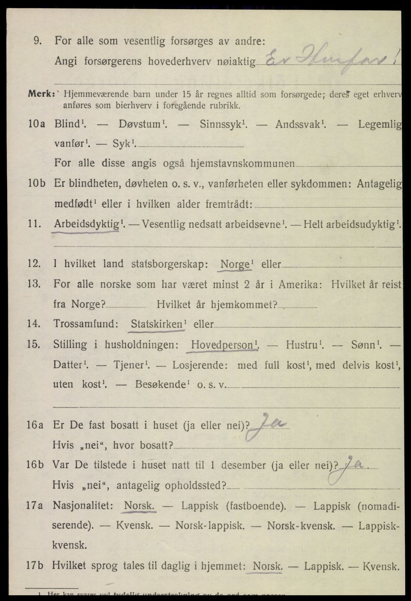 SAT, 1920 census for Meløy, 1920, p. 8322