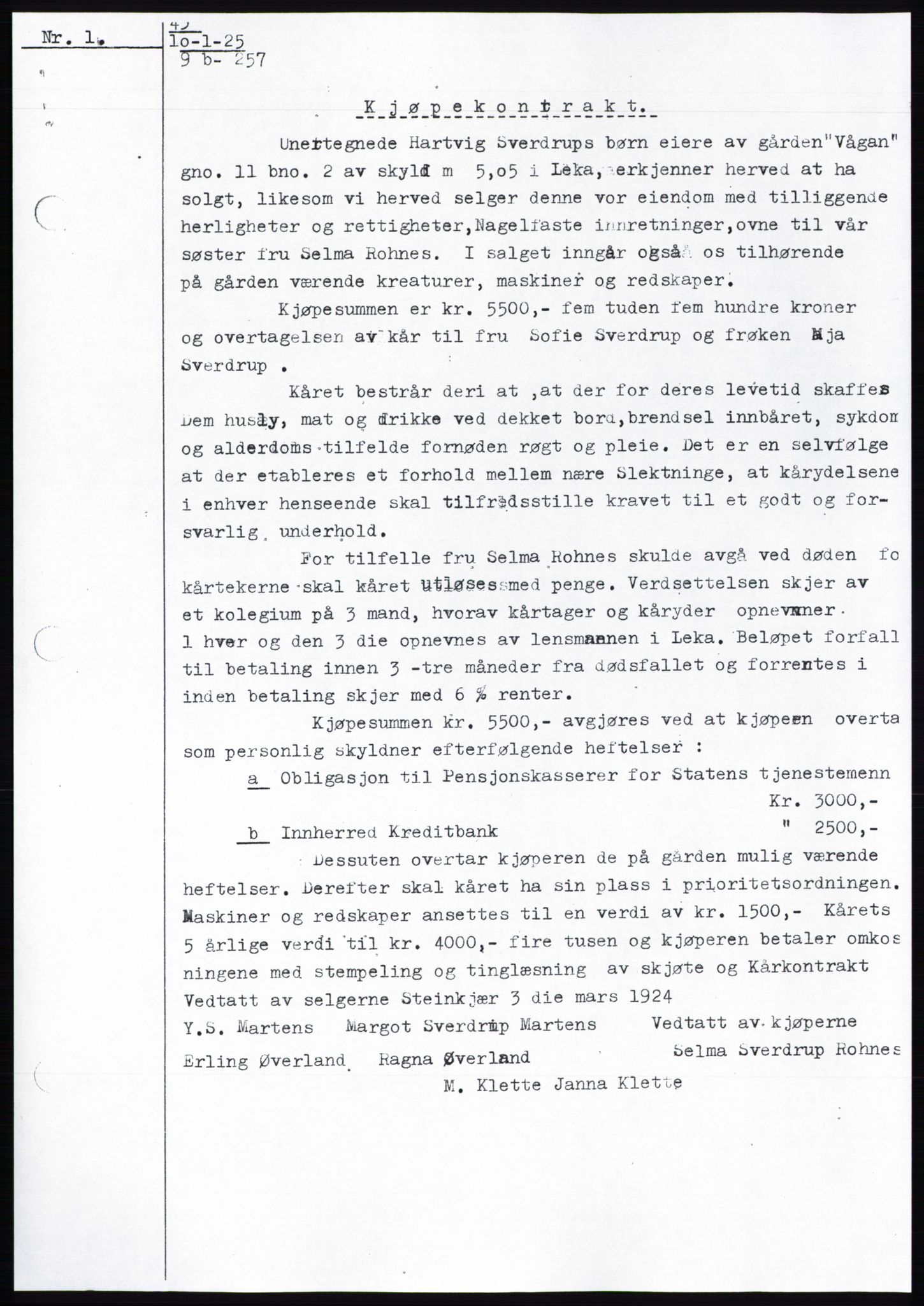 Namdal sorenskriveri, SAT/A-4133/1/2/2C: Mortgage book no. -, 1926-1930, Deed date: 26.03.1927